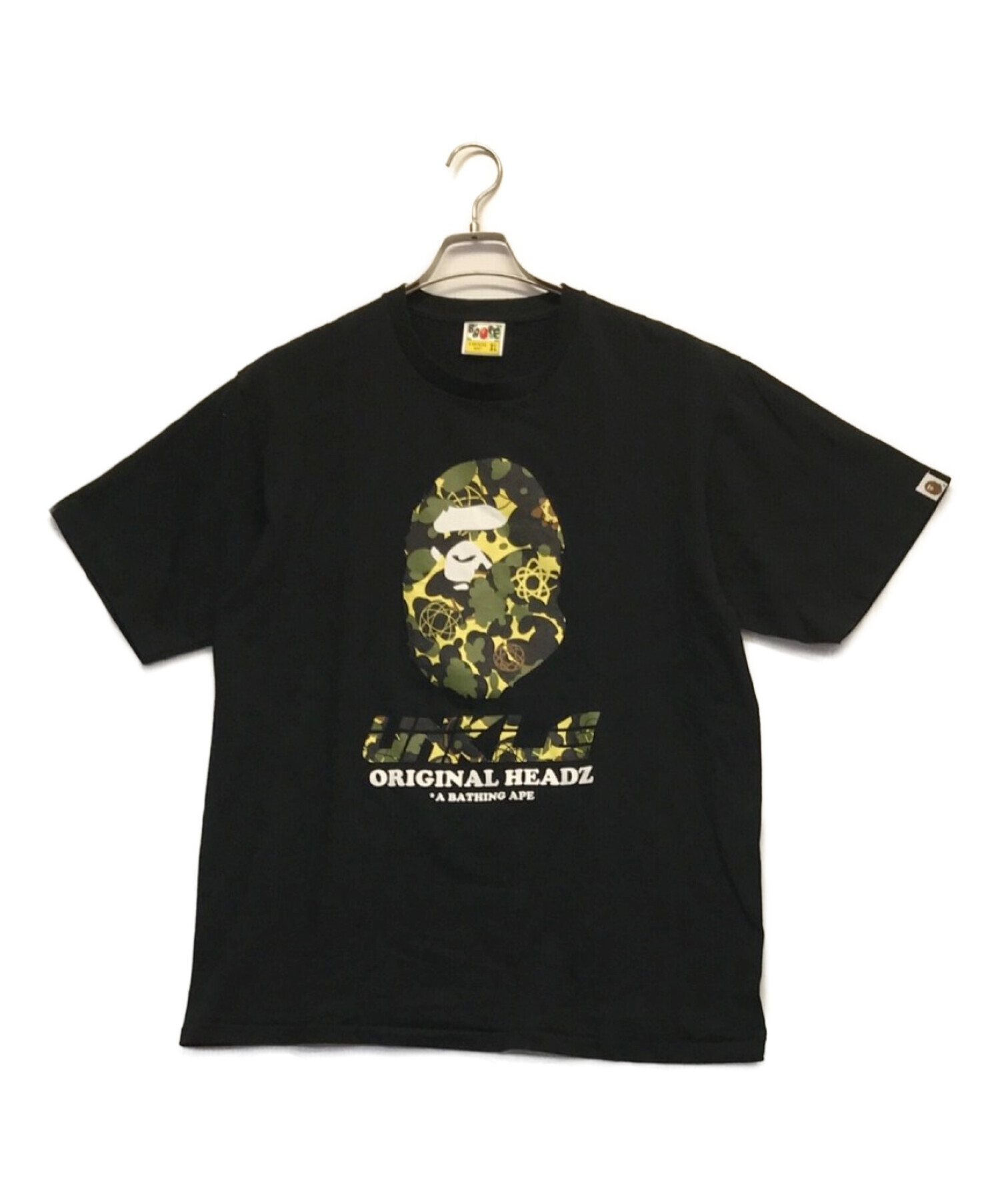 A BATHING APE (ア ベイシング エイプ) プリントTシャツ ブラック サイズ:XL
