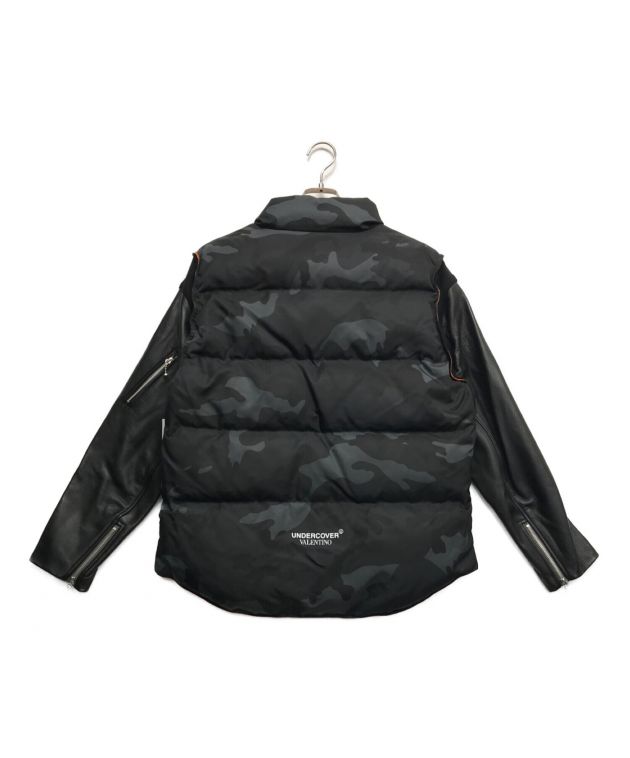 中古・古着通販】UNDERCOVER (アンダーカバー) VALENTINO (ヴァレンティノ) Leather sleeve down jacket  ブラック サイズ:2｜ブランド・古着通販 トレファク公式【TREFAC FASHION】スマホサイト