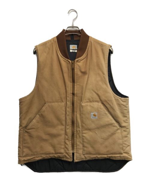 中古・古着通販】CarHartt (カーハート) ダック地ベスト ベージュ