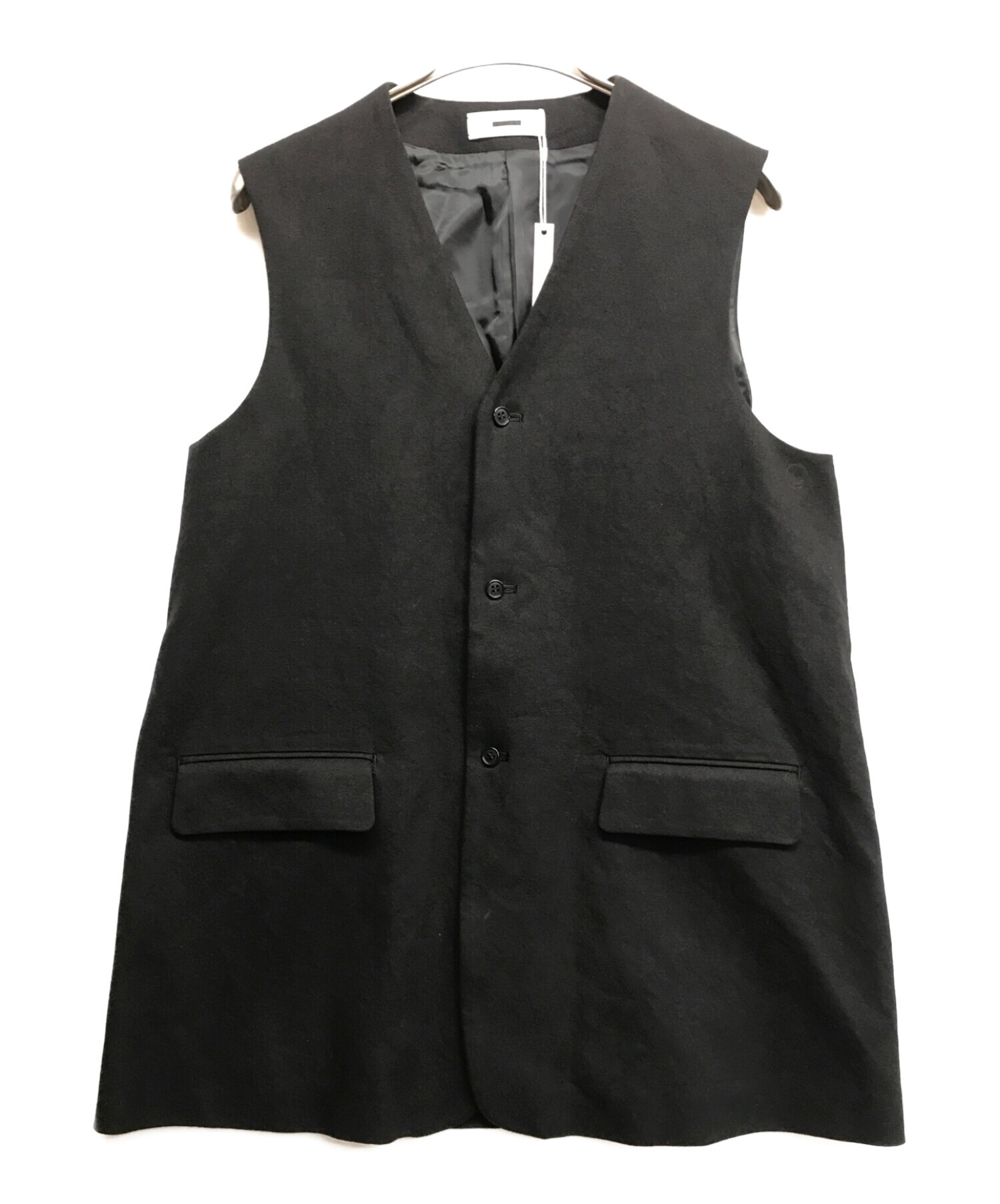 REVERBERATE (リバーバレイト) LONG TAILORED WAISTCOAT ブラック サイズ:FREE