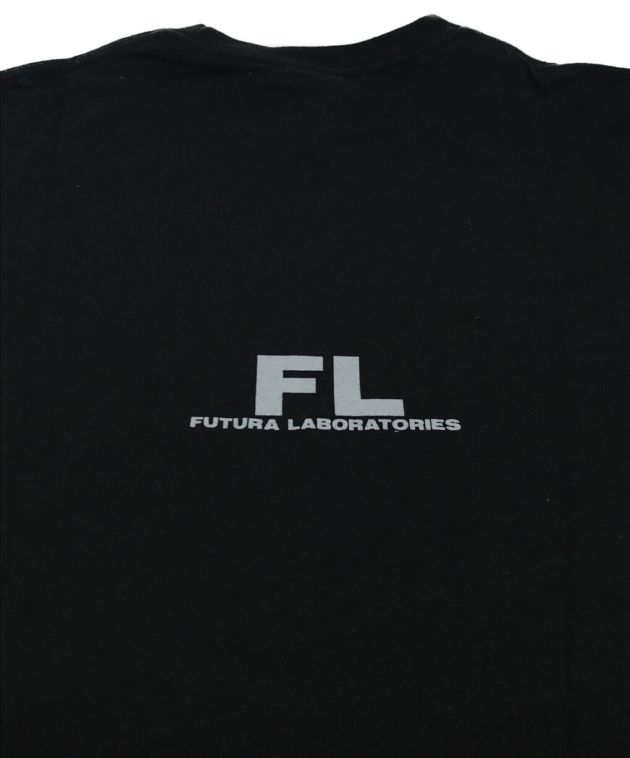 中古・古着通販】stussy (ステューシー) FUTURA LABORATORIES (フューチュラ ラボラトリーズ) プリントTシャツ ブラック  サイズ:M｜ブランド・古着通販 トレファク公式【TREFAC FASHION】スマホサイト