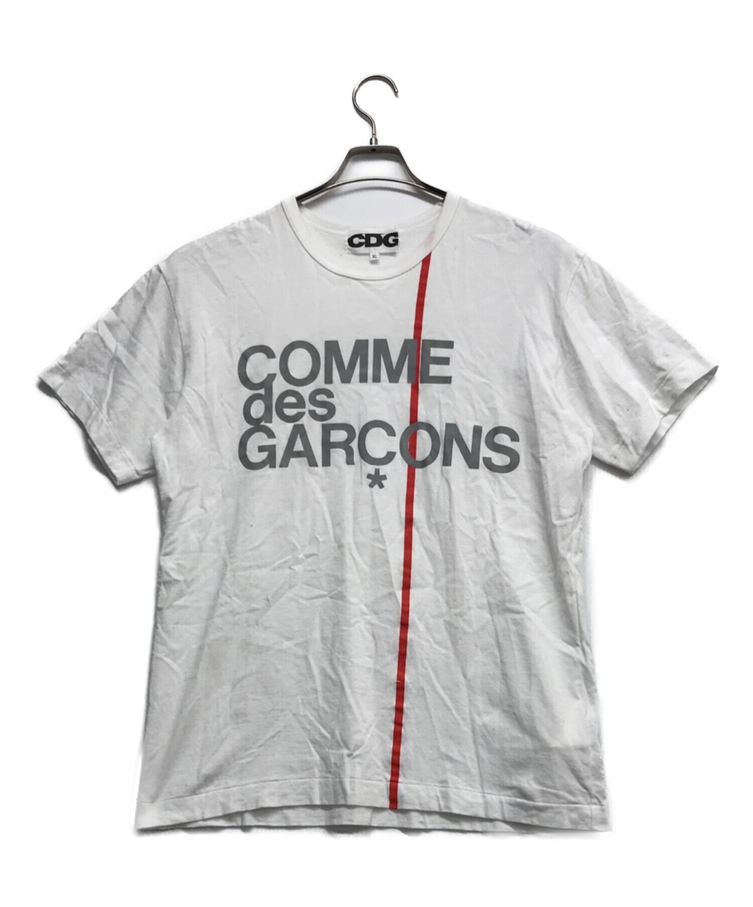 CDG (シーディージー コムデギャルソン) プリントTシャツ ホワイト サイズ:XL