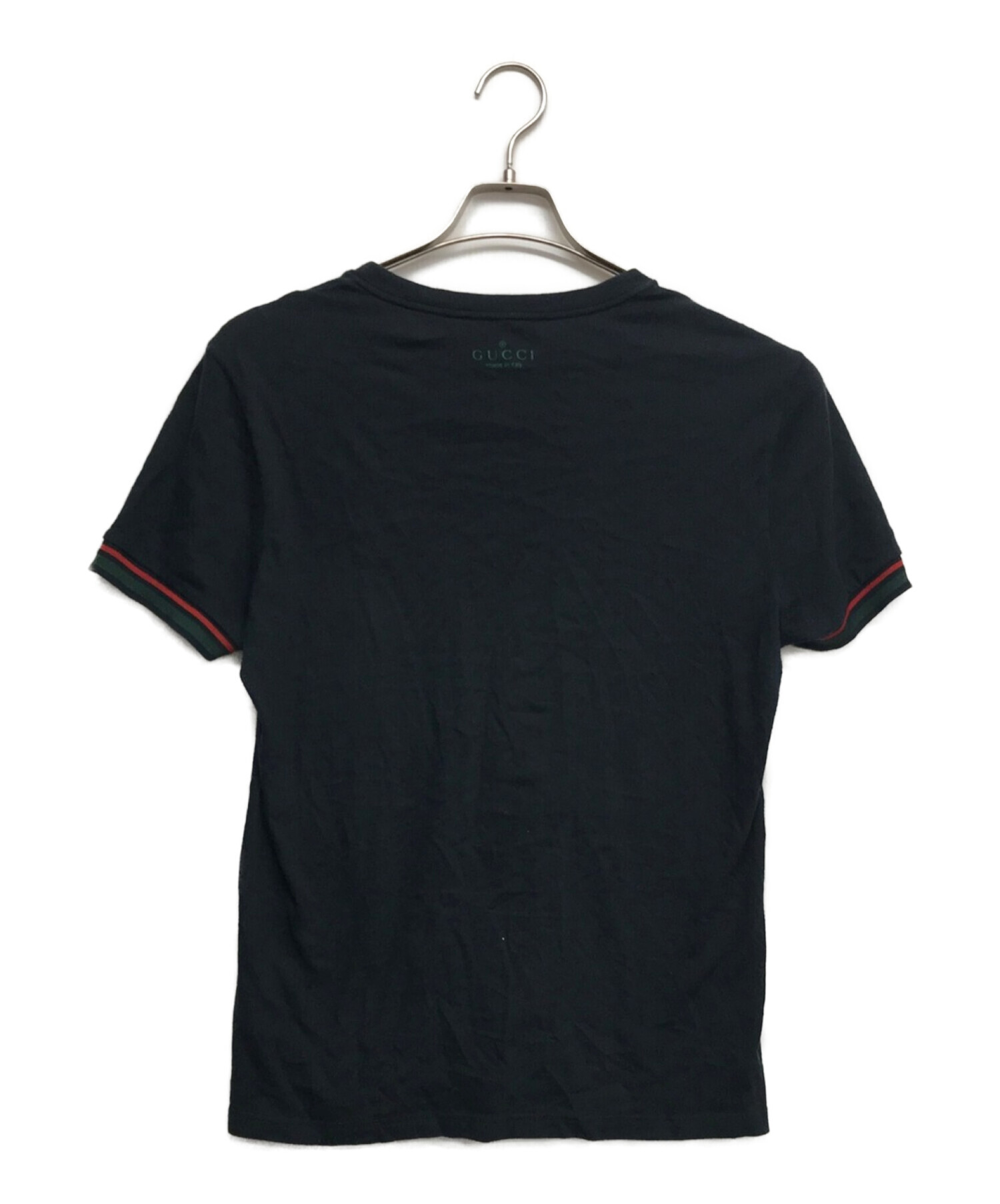 GUCCI (グッチ) クルーネックtシャツ ネイビー サイズ:S