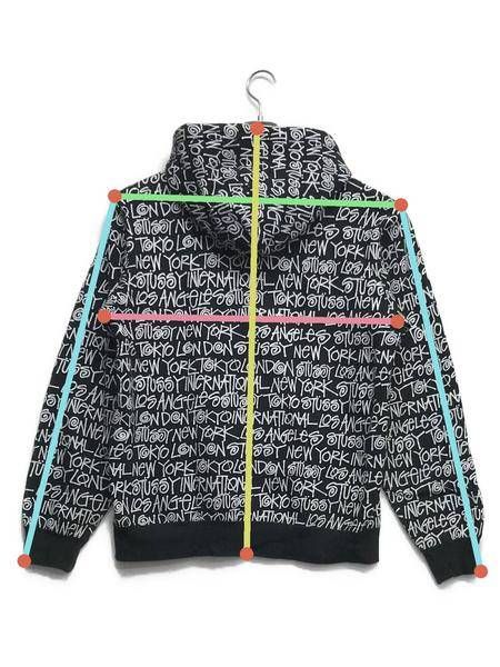 STUSSY 歴代キャラ 総柄 ジップパーカー 新品未使用 ☆激レア☆ | www ...