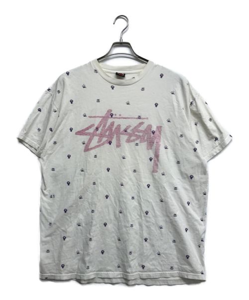 【中古・古着通販】stussy (ステューシー) ドクロ総柄プリントT