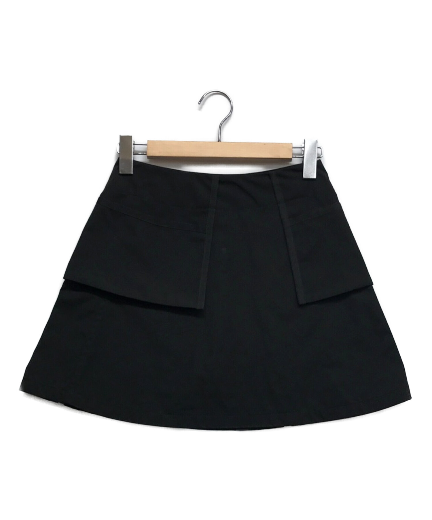 KISHIDAMIKI (キシダミキ) ナイロンスカート ブラック サイズ:FREE
