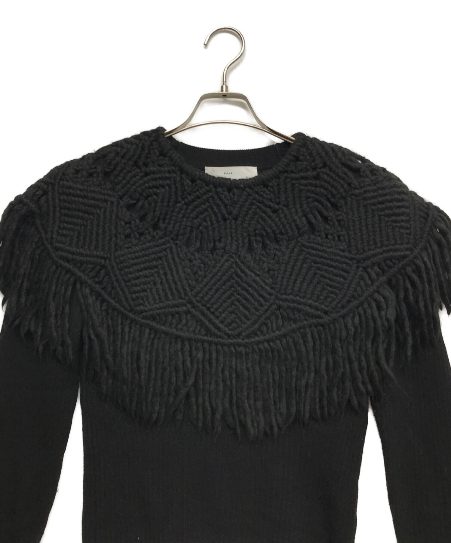 TOGA PULLA (トーガ プルラ) Lowgauge Knit Top ブラック サイズ:36