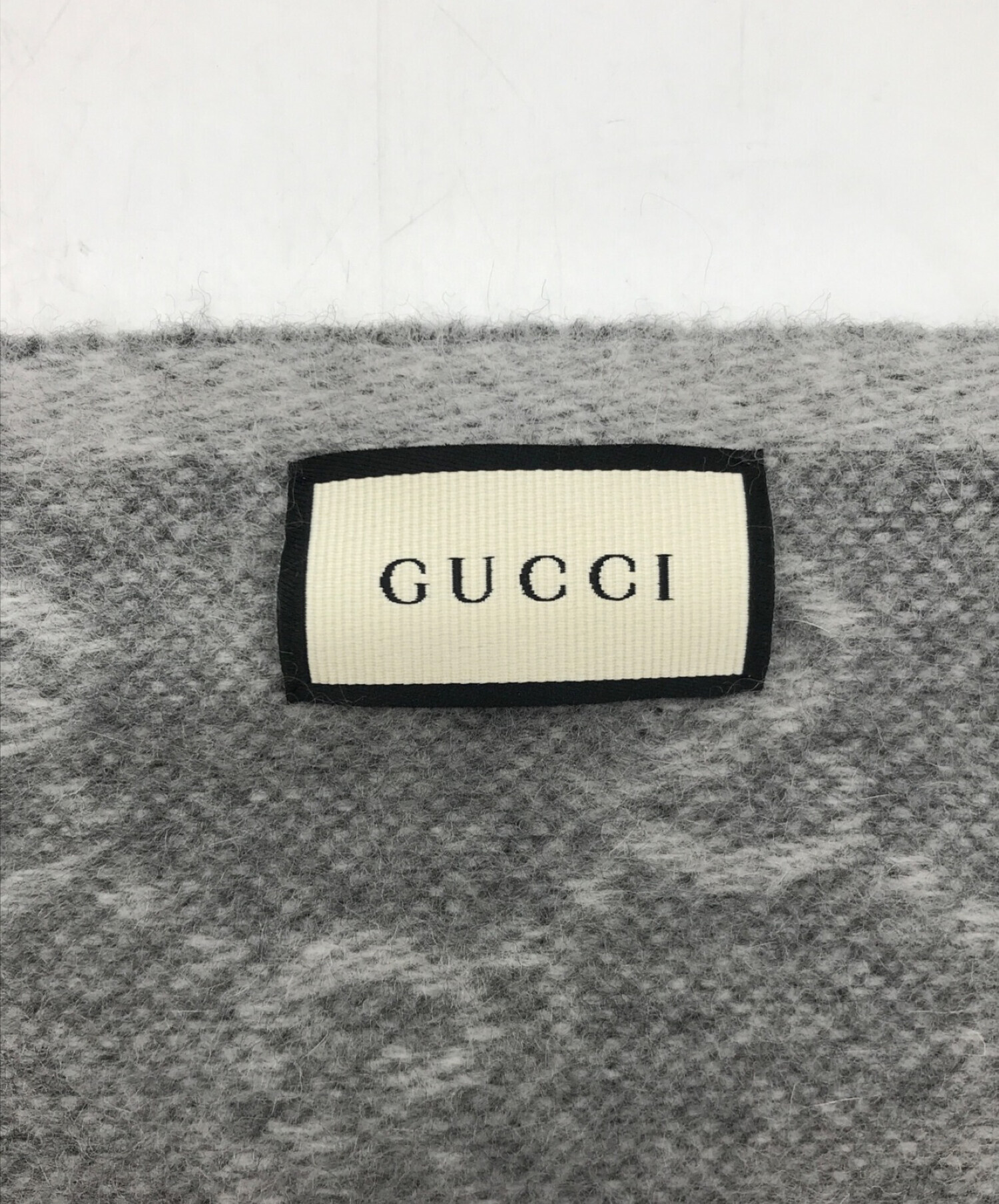 中古・古着通販】GUCCI (グッチ) マフラー グレー サイズ:37×190