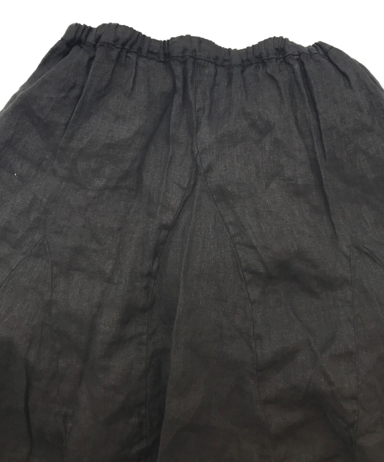 CP Shades (シーピーシェイズ) リネンマキシスカート ブラック サイズ:XS