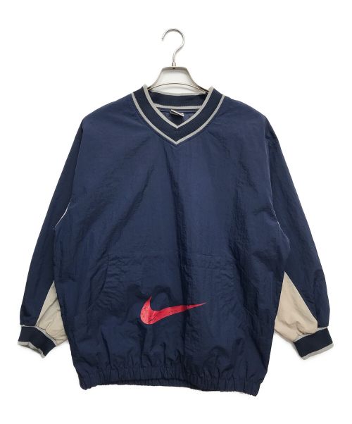 中古・古着通販】NIKE (ナイキ) ナイロンプルオーバー ネイビー サイズ