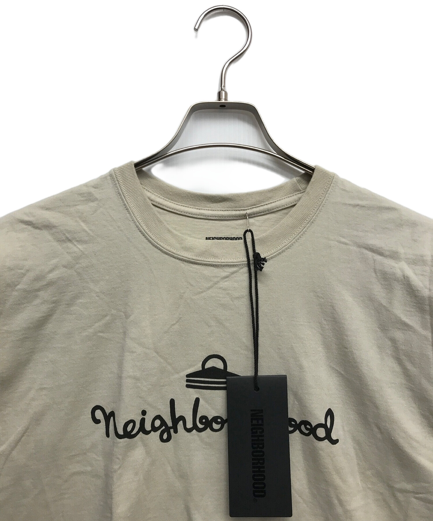 中古・古着通販】NEIGHBORHOOD (ネイバーフッド) ロゴTシャツ ベージュ サイズ:L｜ブランド・古着通販 トレファク公式【TREFAC  FASHION】スマホサイト