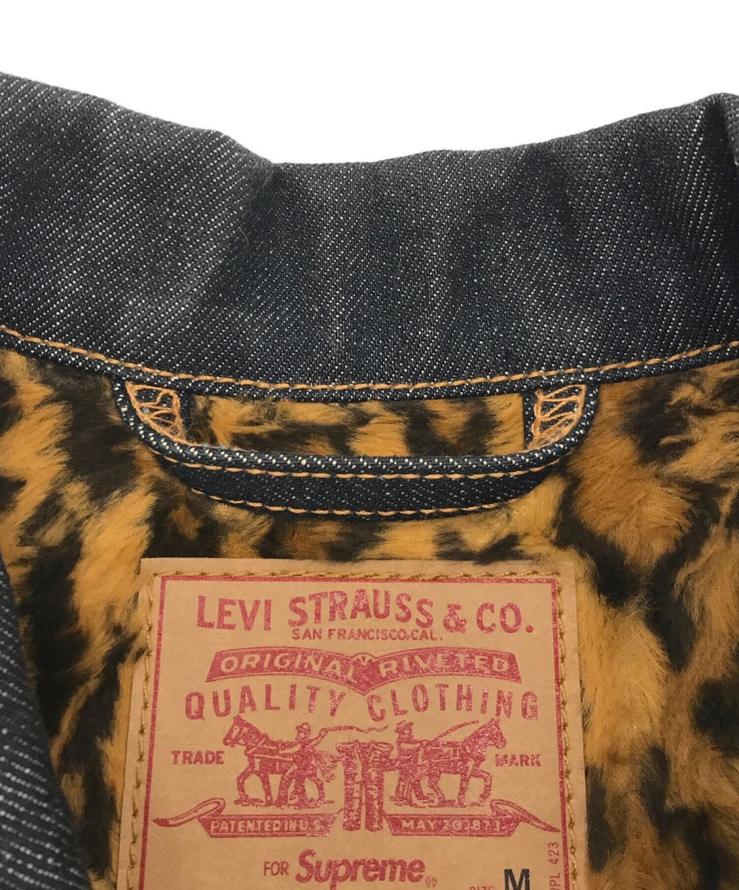 LEVI'S (リーバイス) Supreme (シュプリーム) Levi’s Trucker Jacket インディゴ サイズ:M