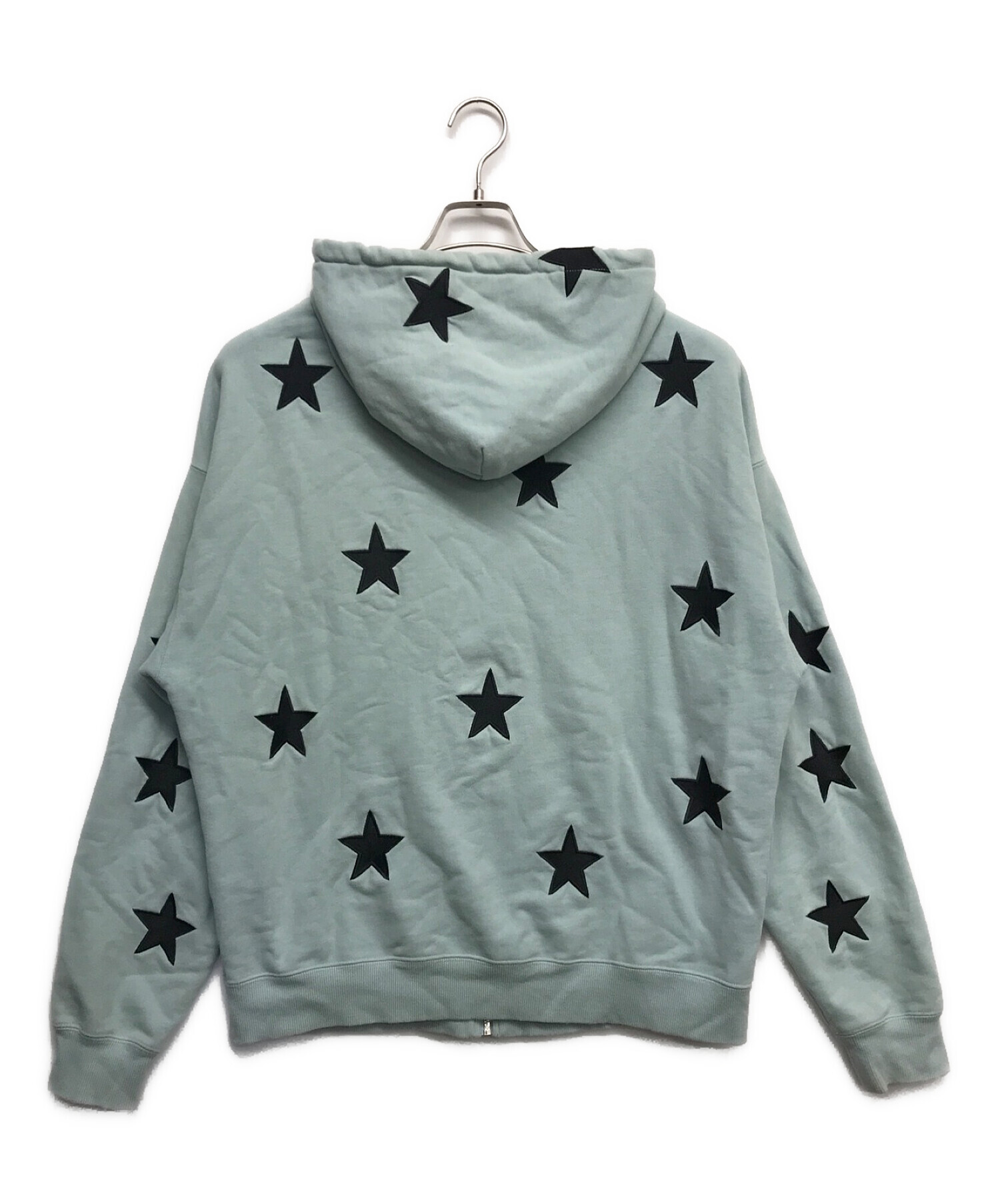 unknown (アンノウン) Star Zip Hoodie フーディー ブルー サイズ:L