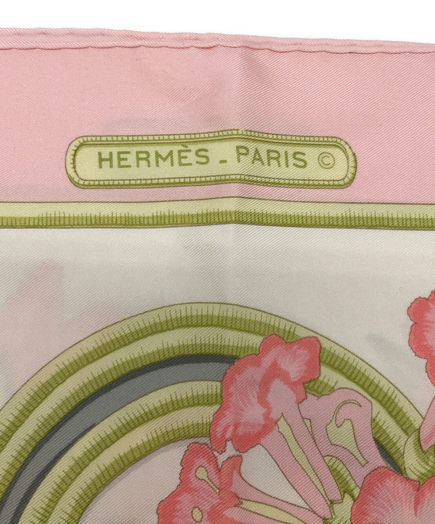 最終即決価格！匿名発送★【超美品】HERMES キリン　ツイリー　ピンク！