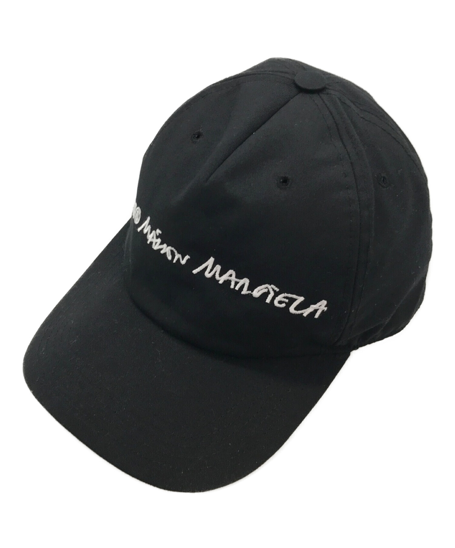 MM6 Maison Margielaロゴ刺繍 キャップ 待望 - 帽子