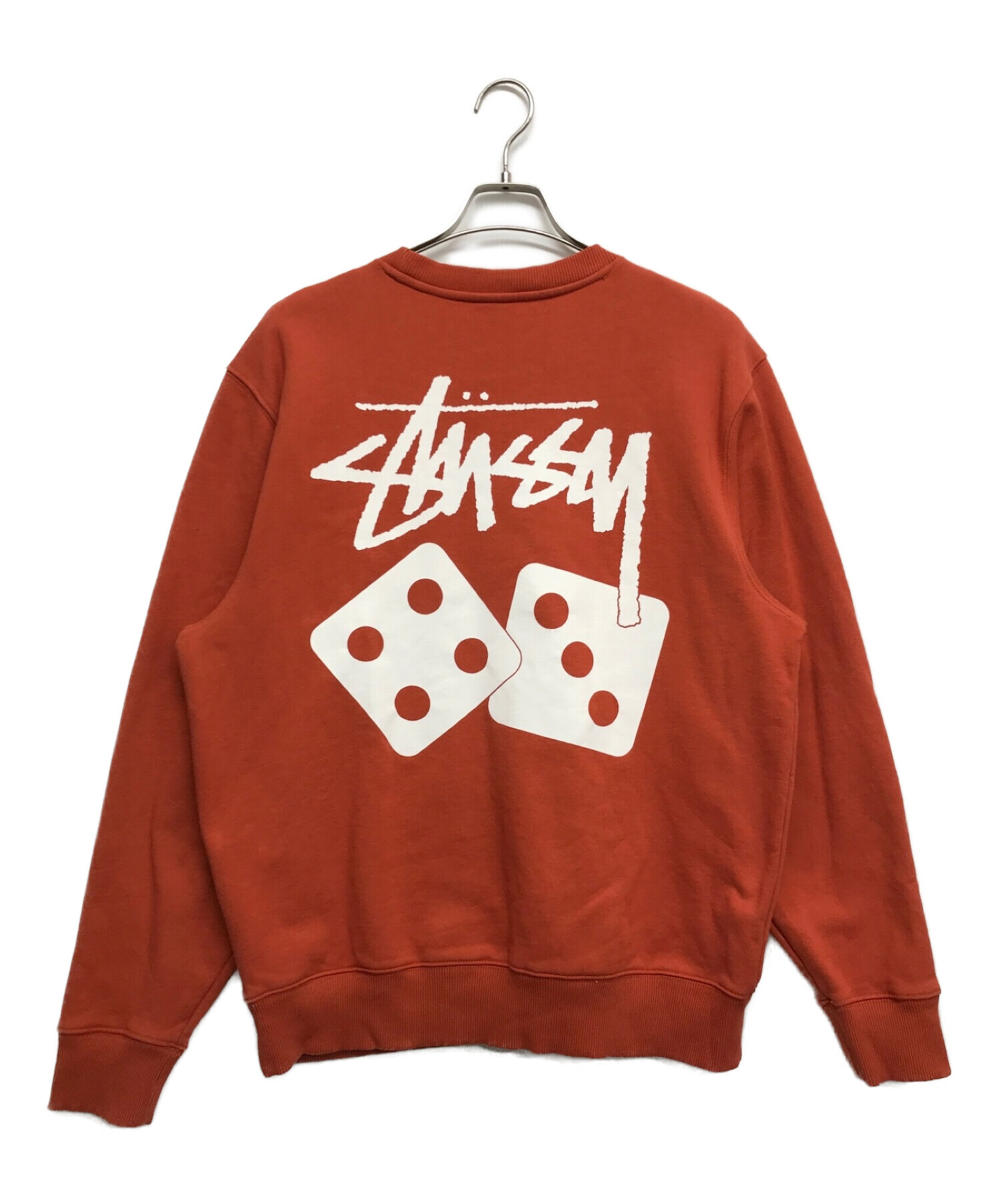 stussy (ステューシー) DICE CREW スウェット オレンジ サイズ:M