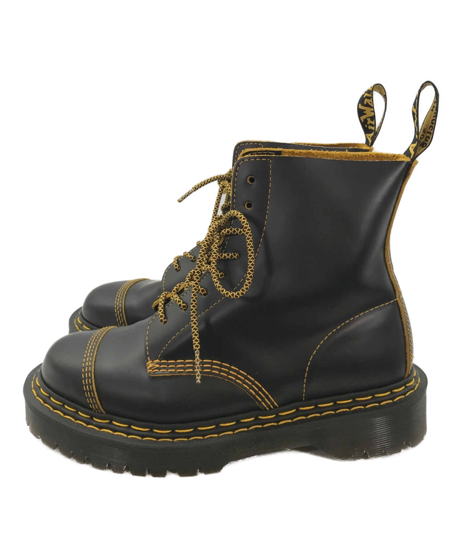 Dr. Martens ASHLEY 革靴 黒 廃盤 レア UK7 26cm - ブーツ