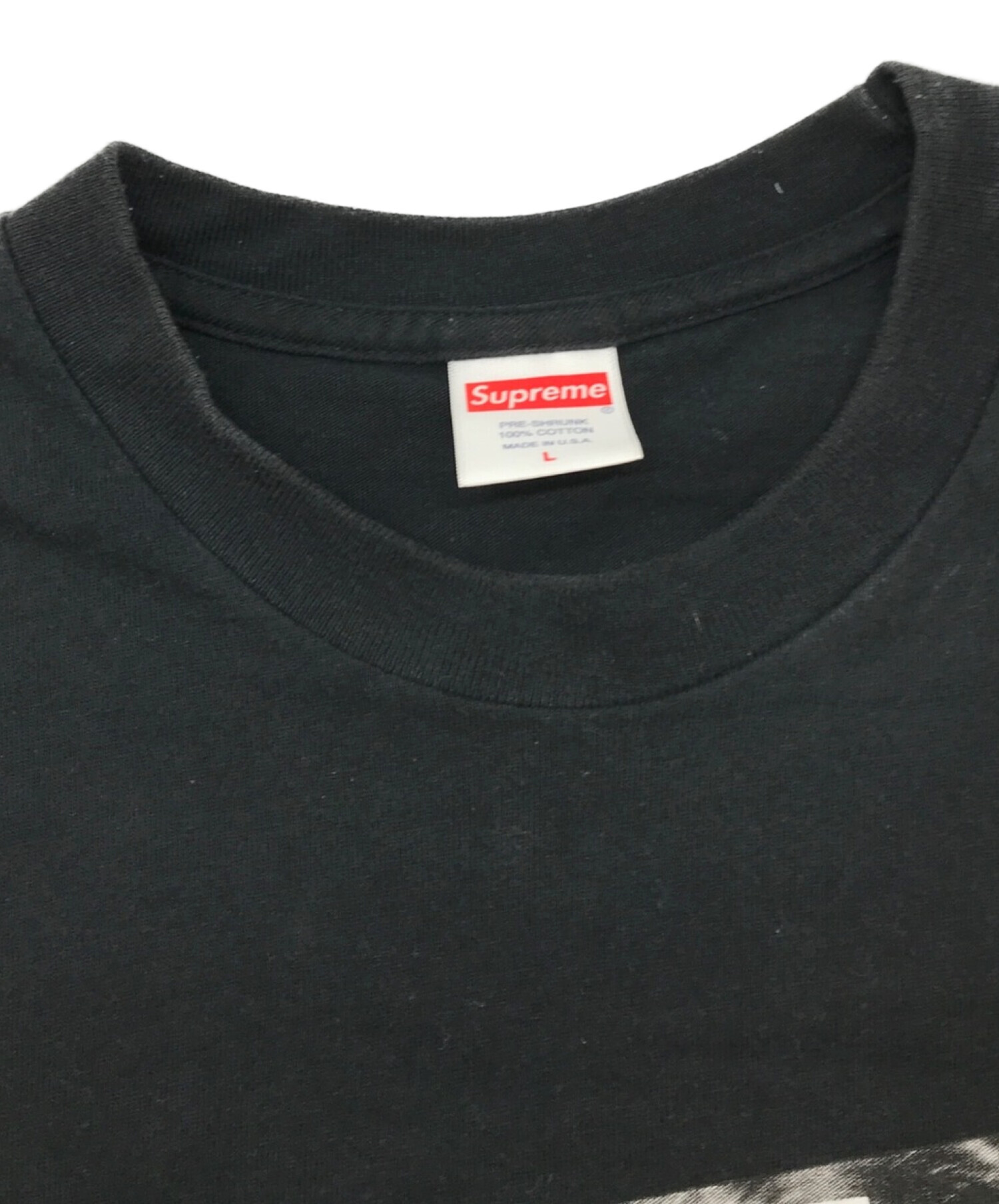 中古・古着通販】Supreme (シュプリーム) プリントTシャツ ブラック