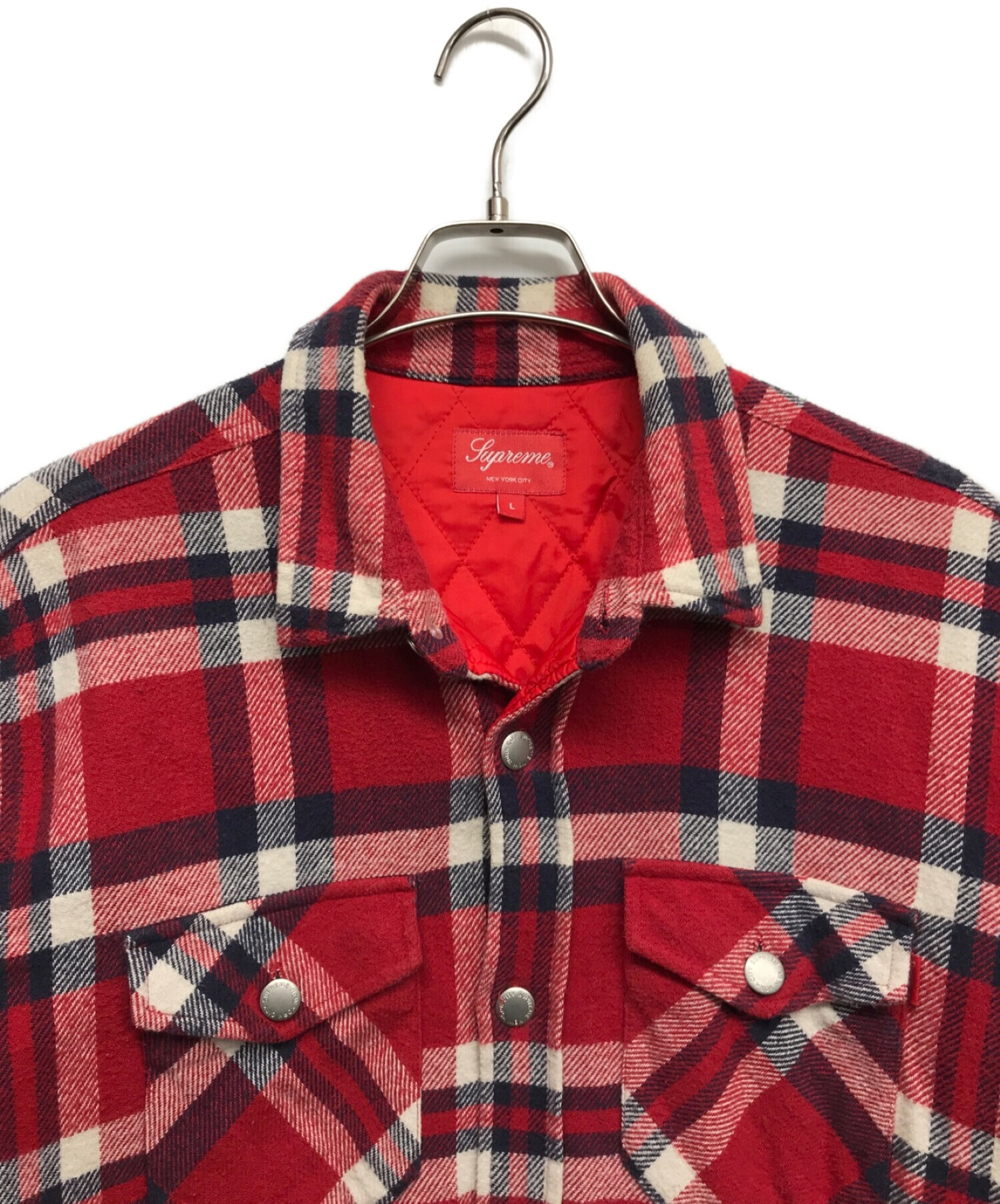 中古・古着通販】Supreme (シュプリーム) Quilted Flannel Shirt