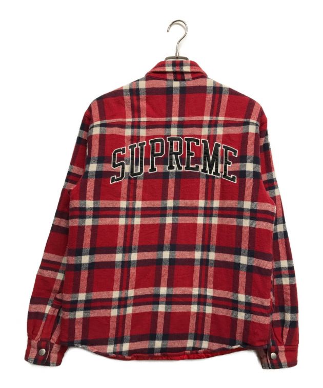 中古・古着通販】Supreme (シュプリーム) Quilted Flannel Shirt レッド サイズ:L｜ブランド・古着通販  トレファク公式【TREFAC FASHION】スマホサイト