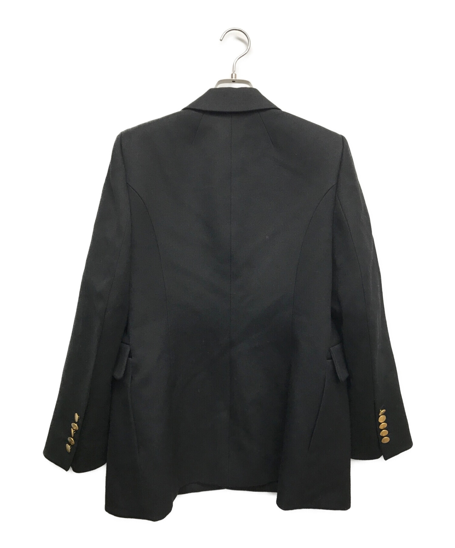 中古・古着通販】BALENCIAGA (バレンシアガ) WOOL TWILL HOURGLASS JACKET ブラック サイズ:38｜ブランド・古着通販  トレファク公式【TREFAC FASHION】スマホサイト