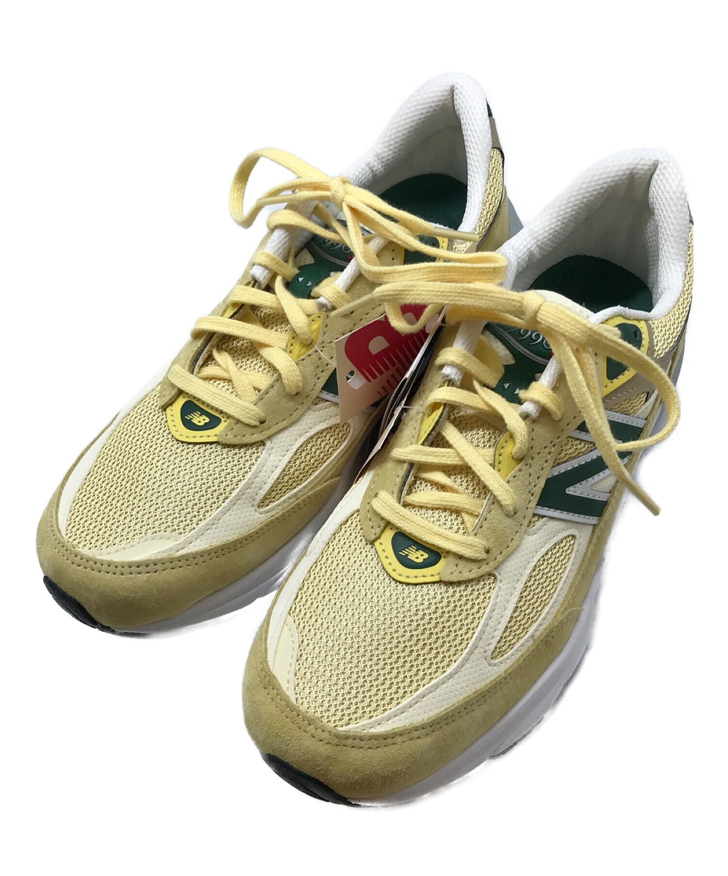 NEW BALANCE (ニューバランス) 990 ローカットスニーカー イエロー サイズ:US8/UK7.5/EUR41.5 未使用品