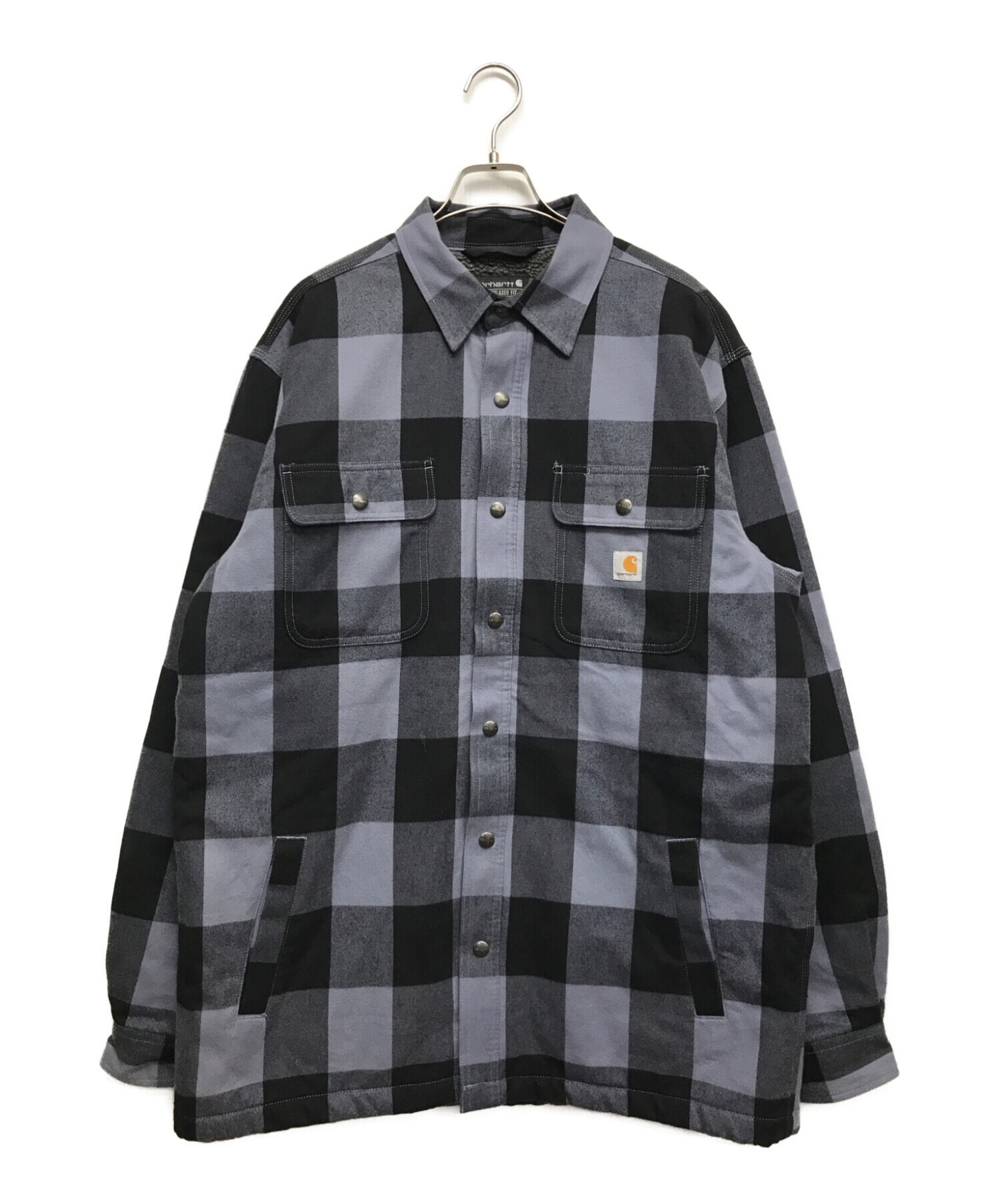 CarHartt (カーハート) チェックシャツジャケット グレー サイズ:L