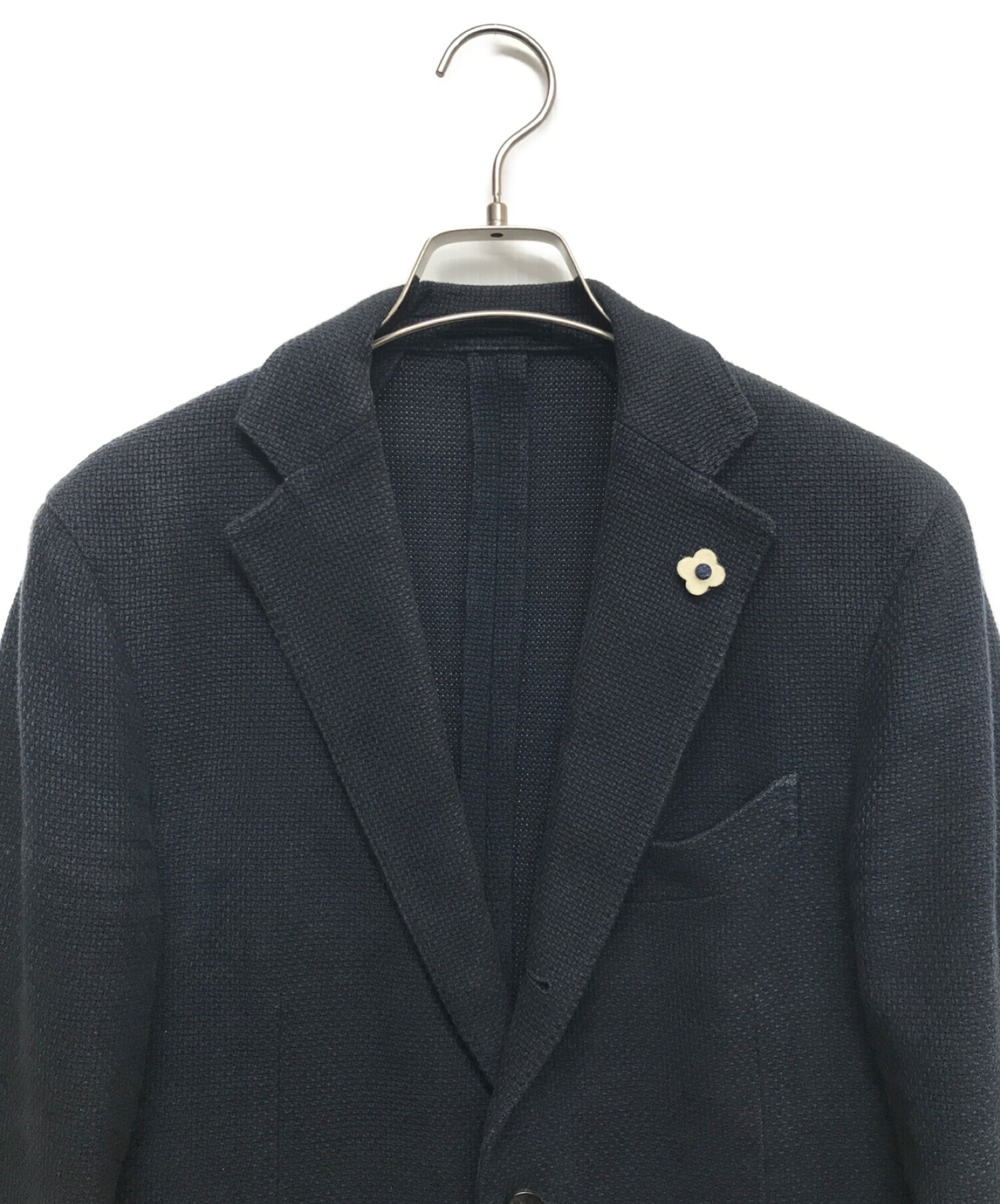 中古・古着通販】LARDINI (ラルディーニ) コットンテーラードジャケット ネイビー サイズ:46｜ブランド・古着通販  トレファク公式【TREFAC FASHION】スマホサイト