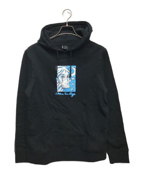 中古・古着通販】HUF (ハフ) プルオーバーパーカー ブラック サイズ:S｜ブランド・古着通販 トレファク公式【TREFAC  FASHION】スマホサイト