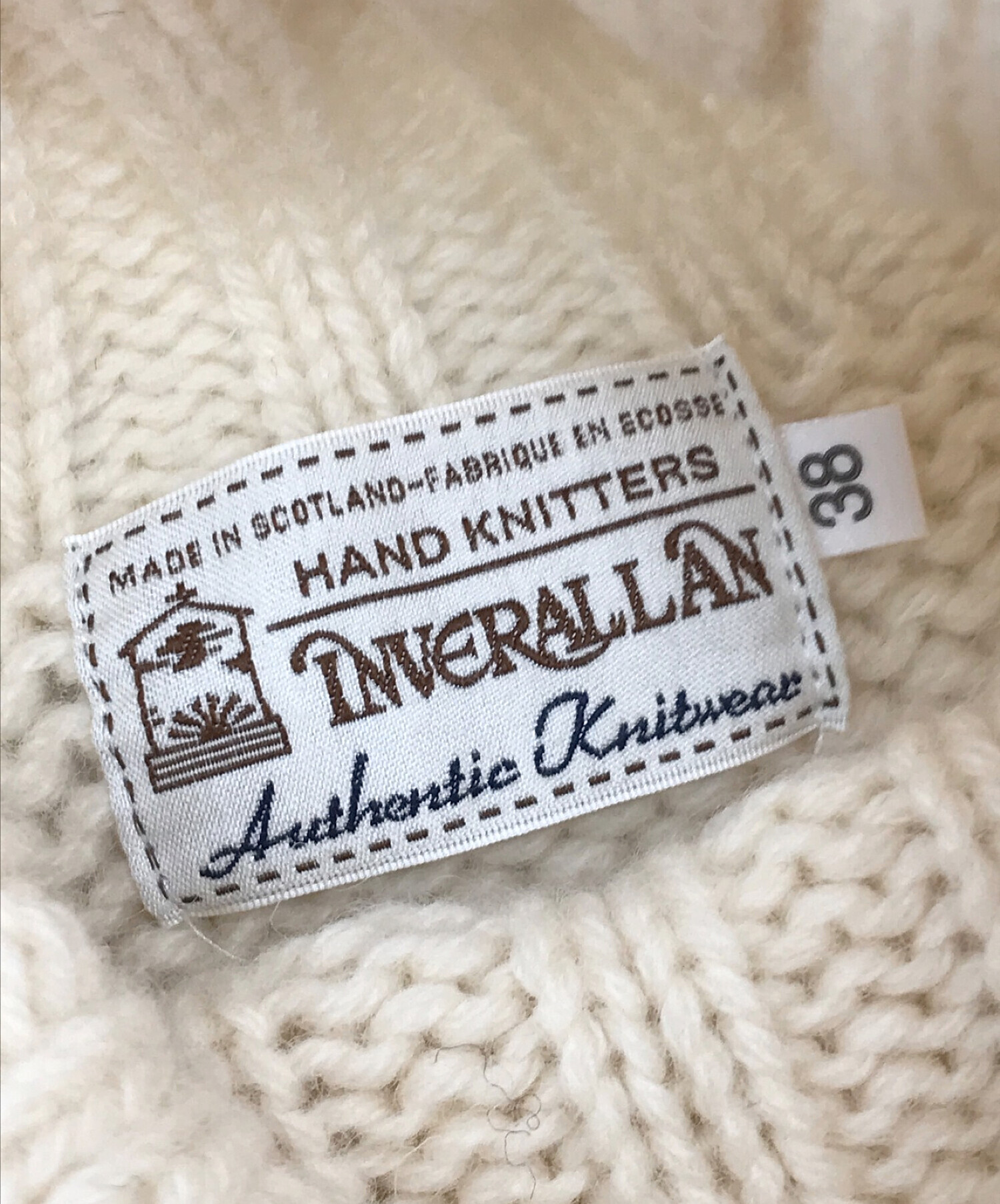 中古・古着通販】INVERALLAN (インバーアラン) タートルネックニット アイボリー サイズ:38｜ブランド・古着通販  トレファク公式【TREFAC FASHION】スマホサイト