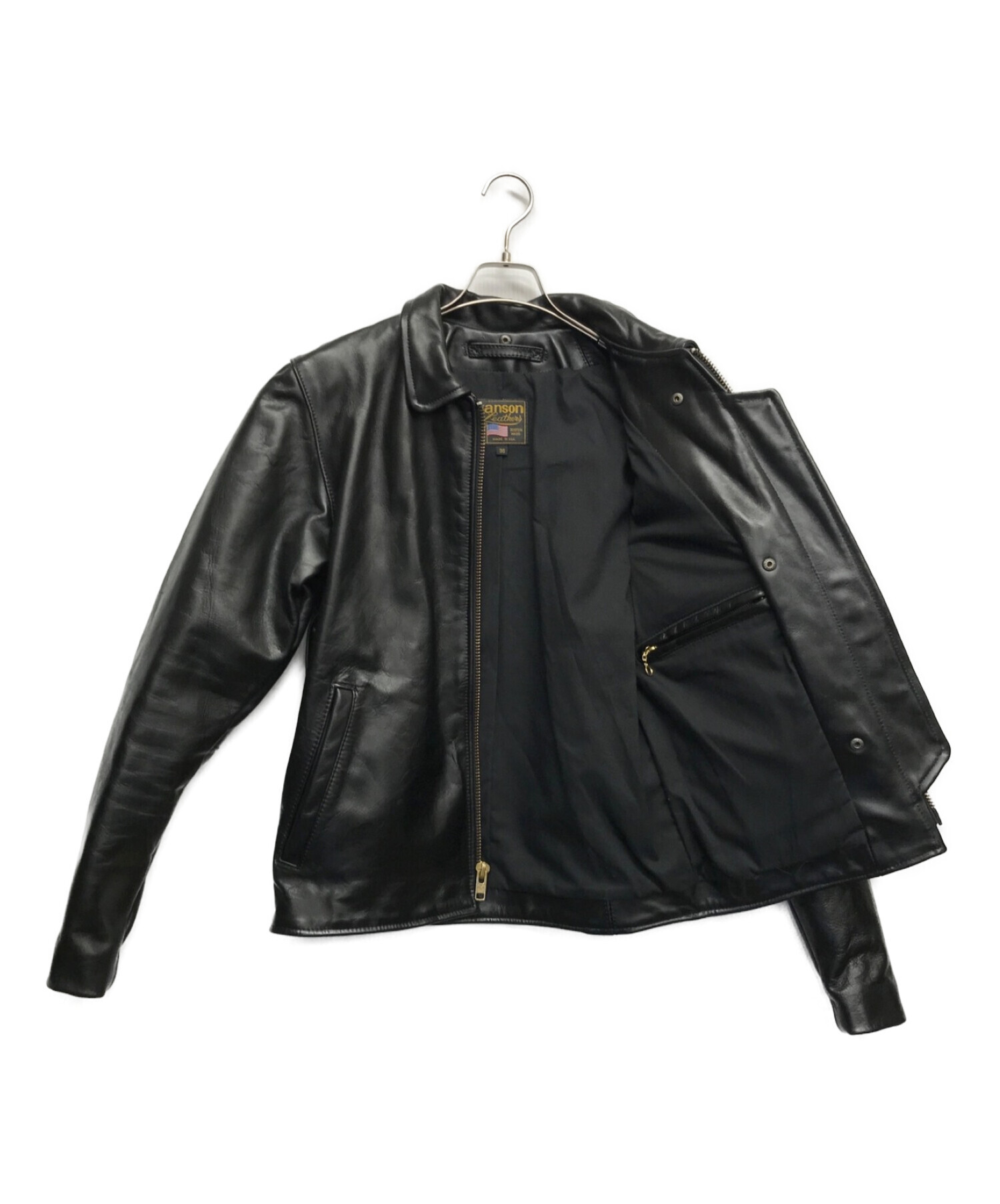 中古・古着通販】VANSON (バンソン) ENFシングルライダースジャケット