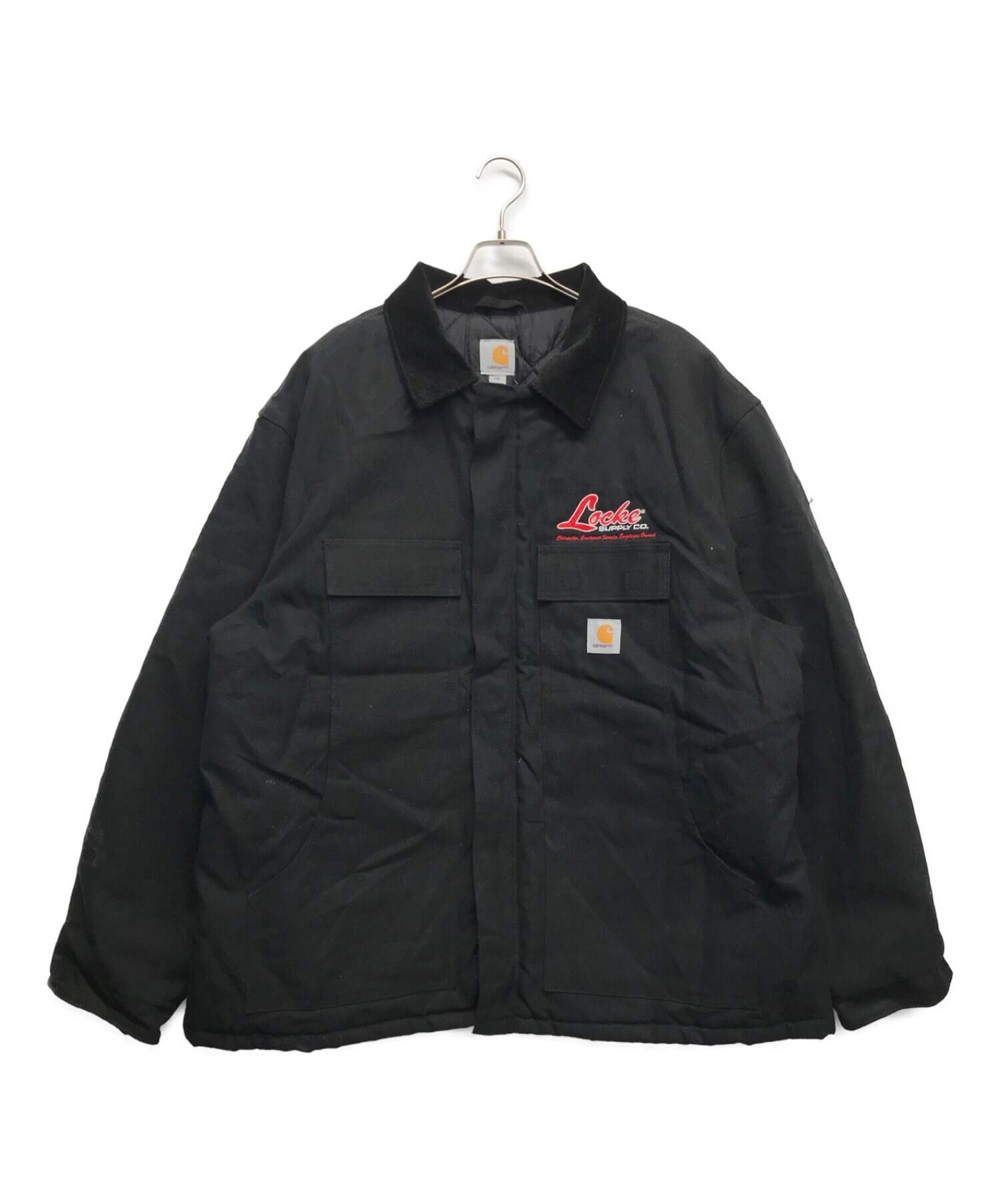 Carhartt 企業ロゴ トラディショナルコート ブラック 2XL-