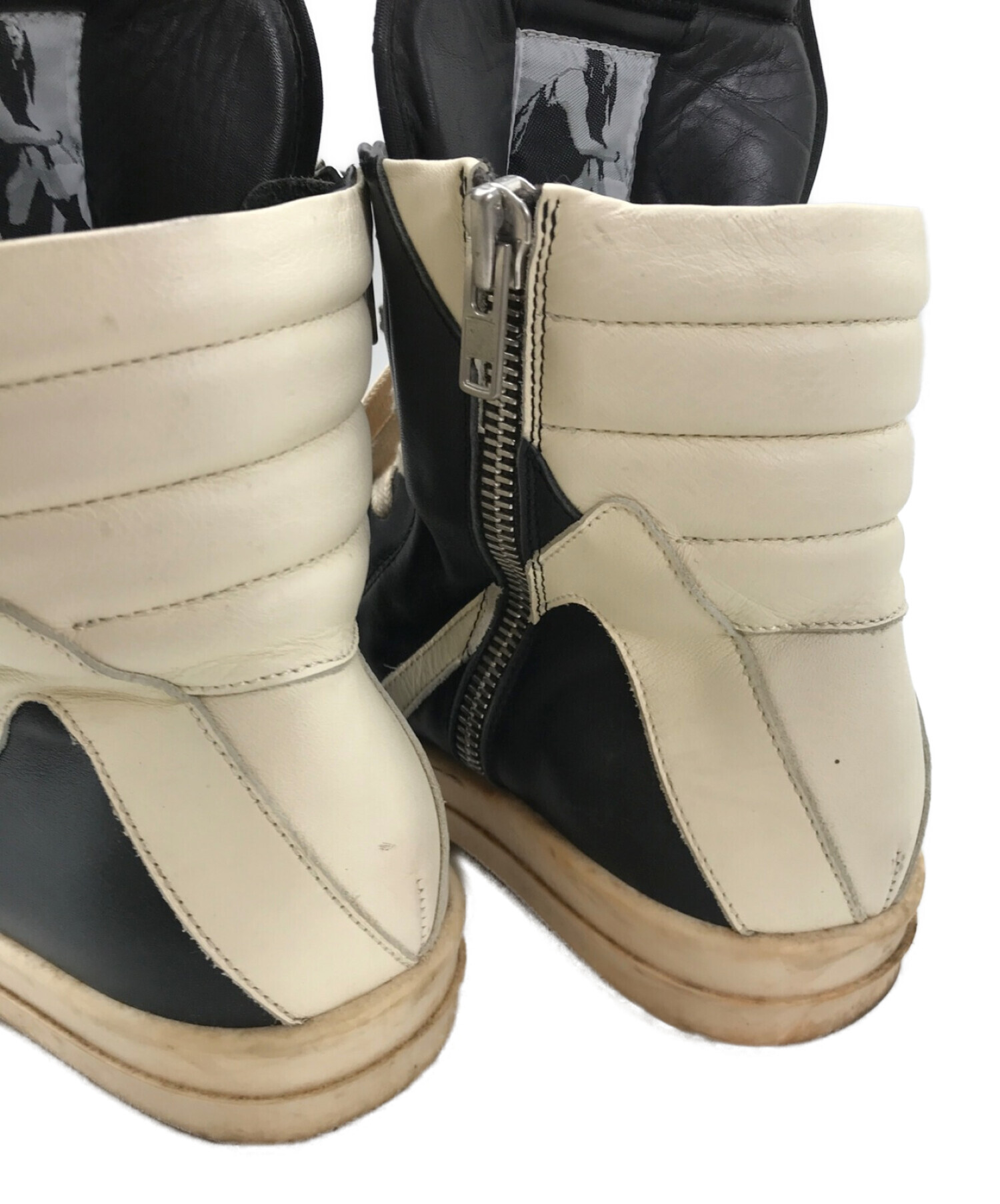 RICK OWENS (リック オウエンス) ジオバスケット ハイカットスニーカー ブラック サイズ:41