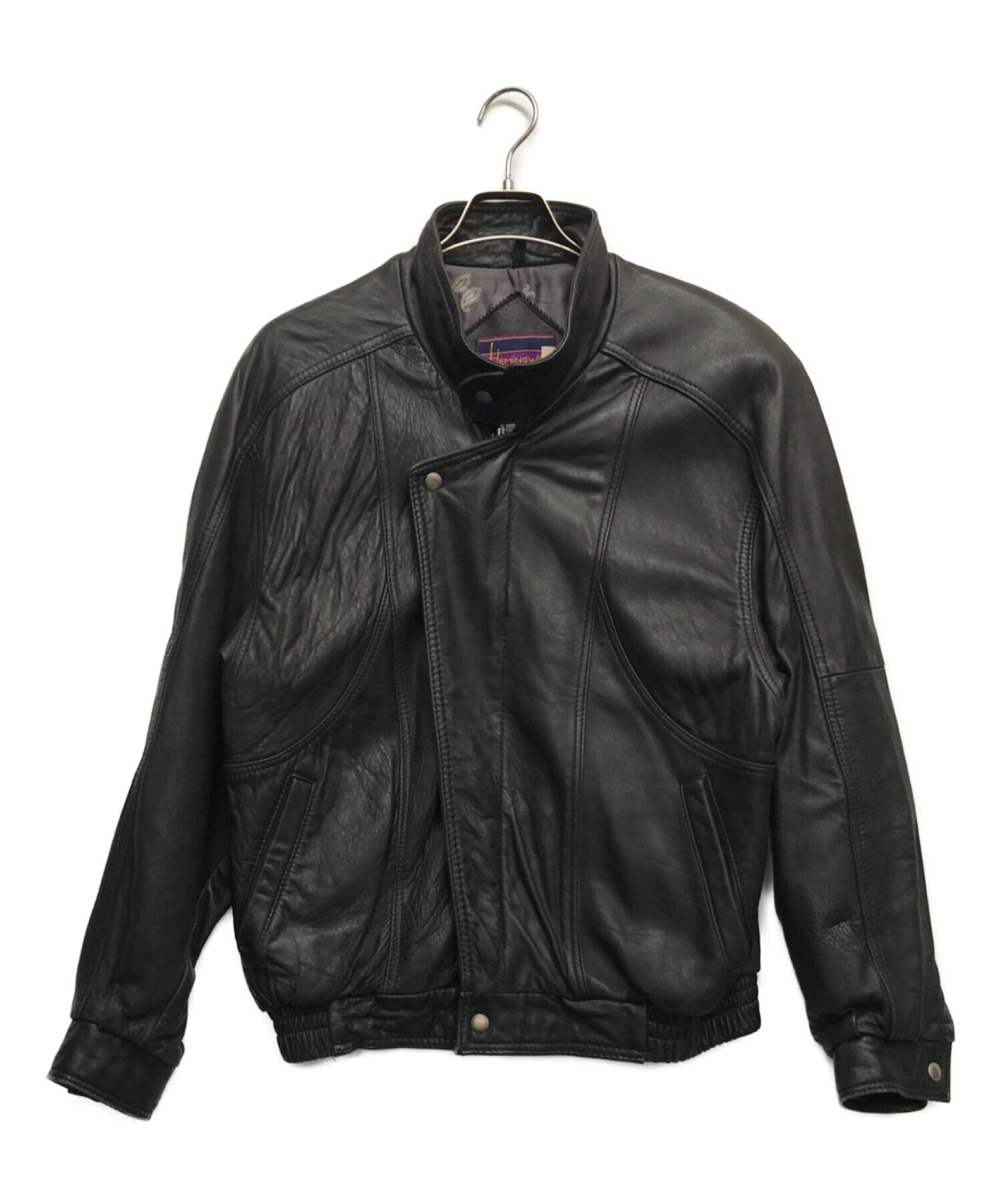 HEMINgWAY (ヘミングウェイ) レザージャケット ブラック サイズ:34