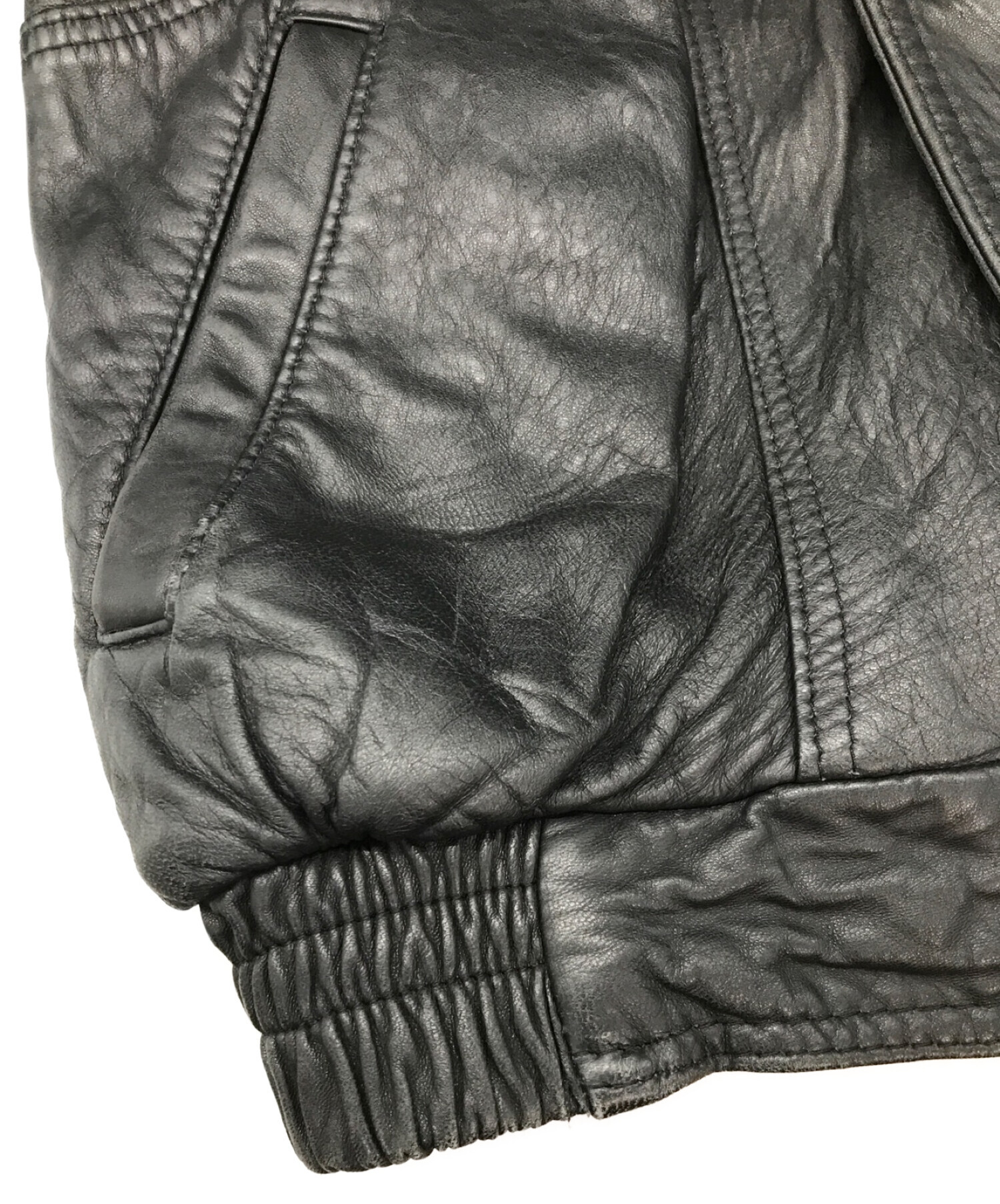 HEMINgWAY (ヘミングウェイ) レザージャケット ブラック サイズ:34