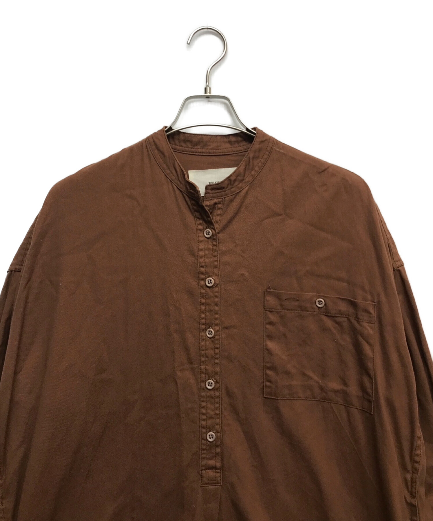 TODAYFUL (トゥデイフル) コットンツイルシャツドレス ブラウン サイズ:36