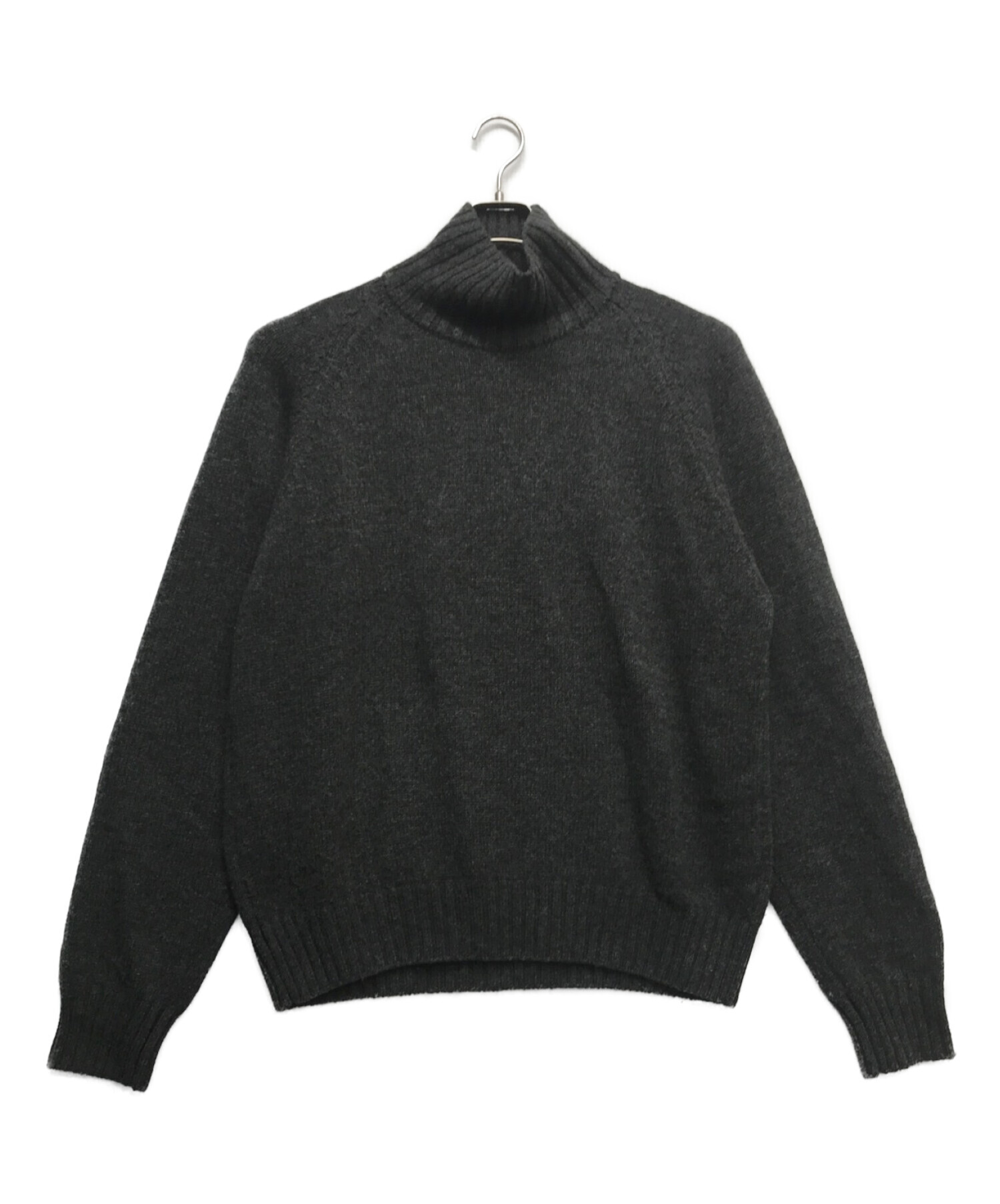 stein (シュタイン) EX Fine Lambs Loose High Neck Knit LS グレー サイズ:M