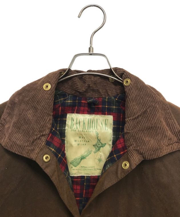 Barbour (バブアー) BACKHOUSE (バックハウス) オイルドハンティングコート ブラウン サイズ:38