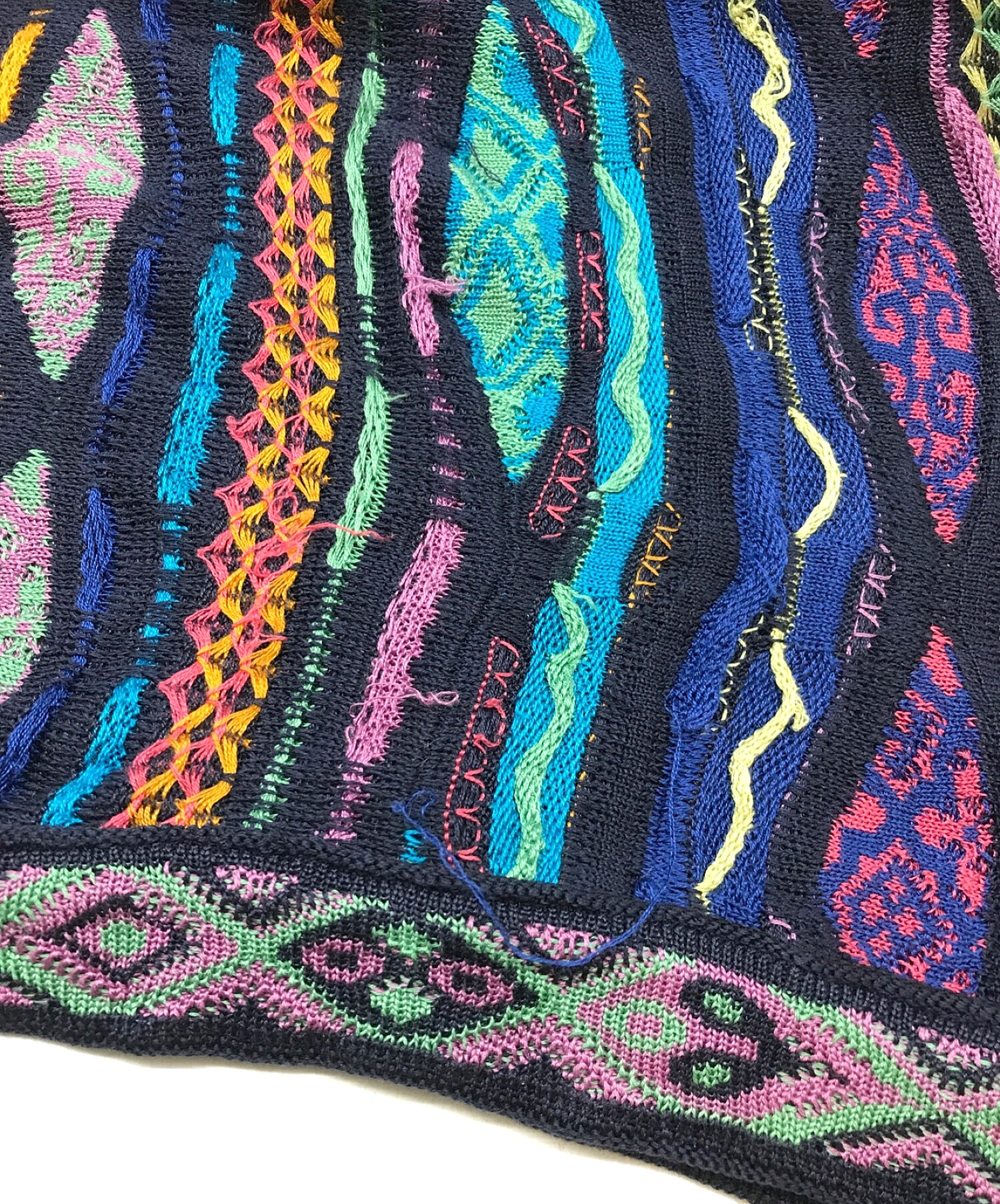 中古・古着通販】Coogi (クージー) 3D半袖ニットポロシャツ マルチ