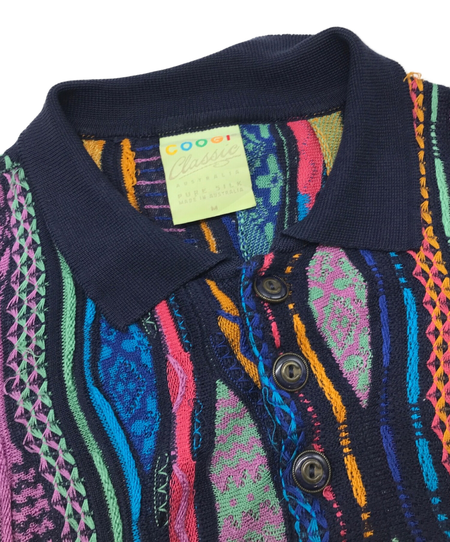 中古・古着通販】Coogi (クージー) 3D半袖ニットポロシャツ マルチ