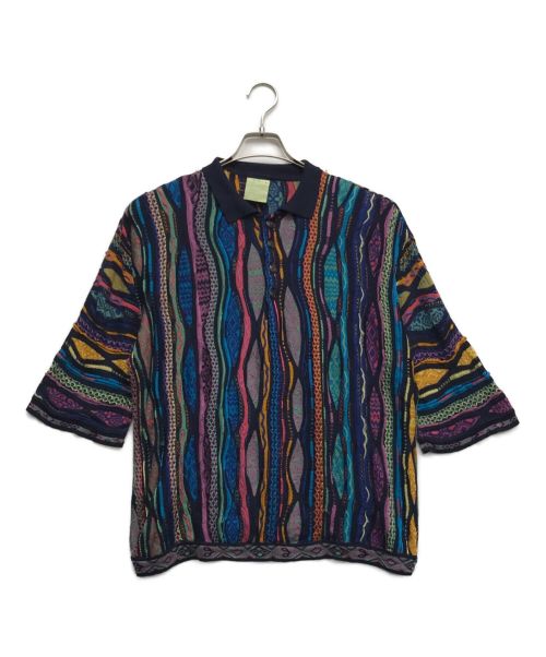 【中古・古着通販】Coogi (クージー) 3D半袖ニットポロシャツ マルチカラー サイズ:M｜ブランド・古着通販 トレファク公式【TREFAC  FASHION】スマホサイト