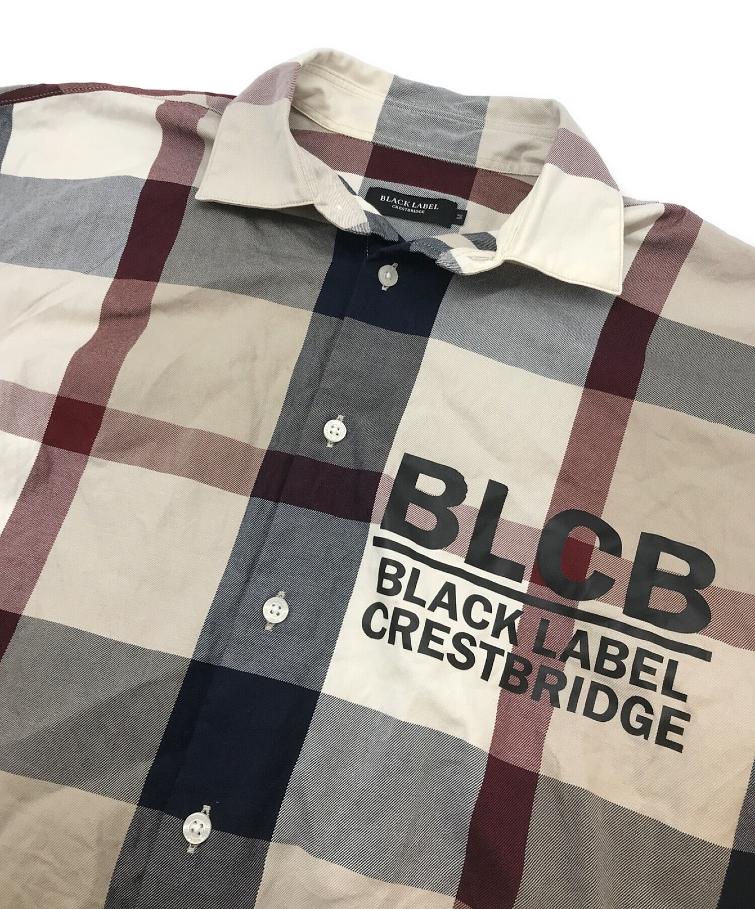 BLACK LABEL CRESTBRIDGE (ブラックレーベル クレストブリッジ) 長袖シャツ ベージュ サイズ:M