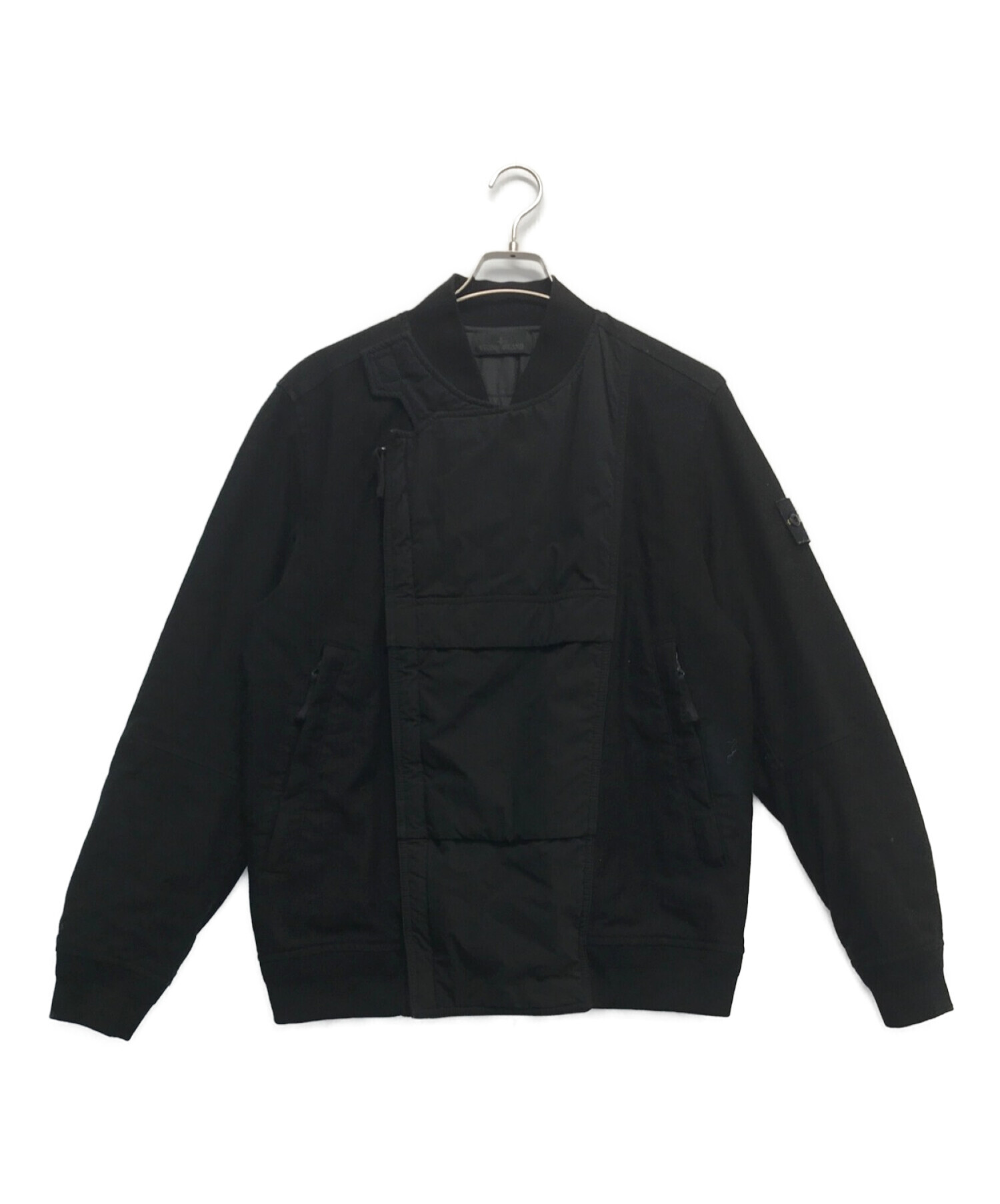 STONE ISLAND (ストーンアイランド) Ghost Piece' Diagonal Wool Pullover ブラック サイズ:M