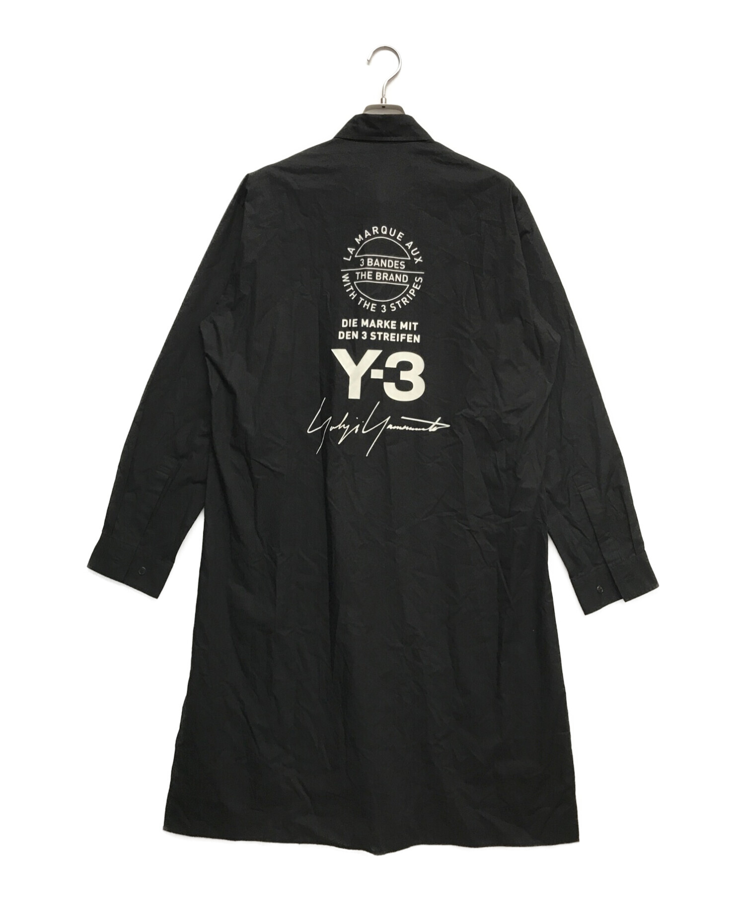 中古・古着通販】Y-3 (ワイスリー) ロングシャツ ブラック サイズ:M