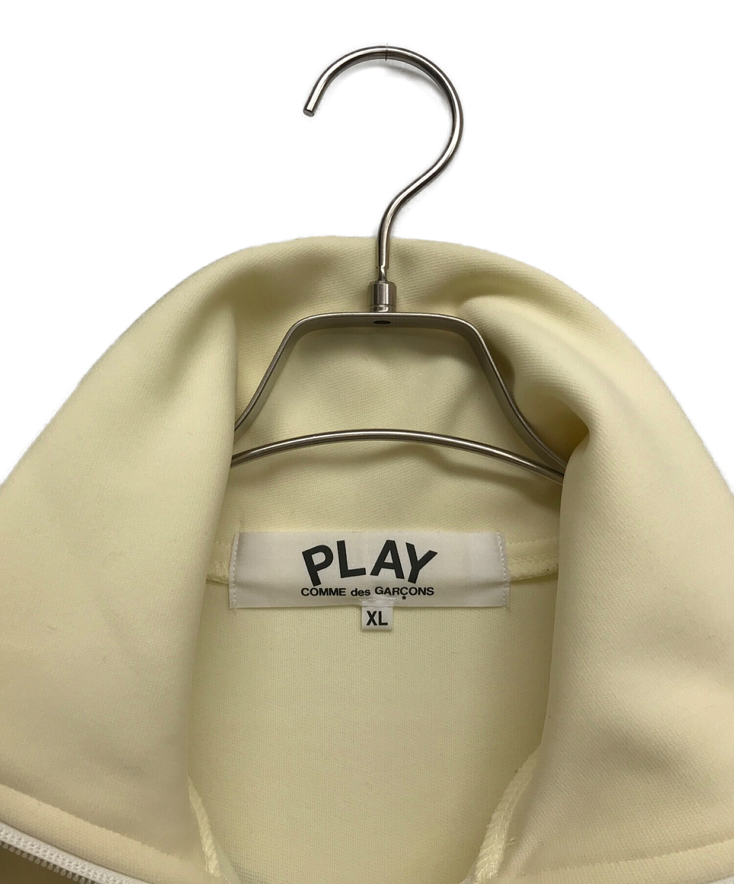 PLAY COMME des GARCONS (プレイ コムデギャルソン) ハートロゴトラックジャケット ベージュ サイズ:XL