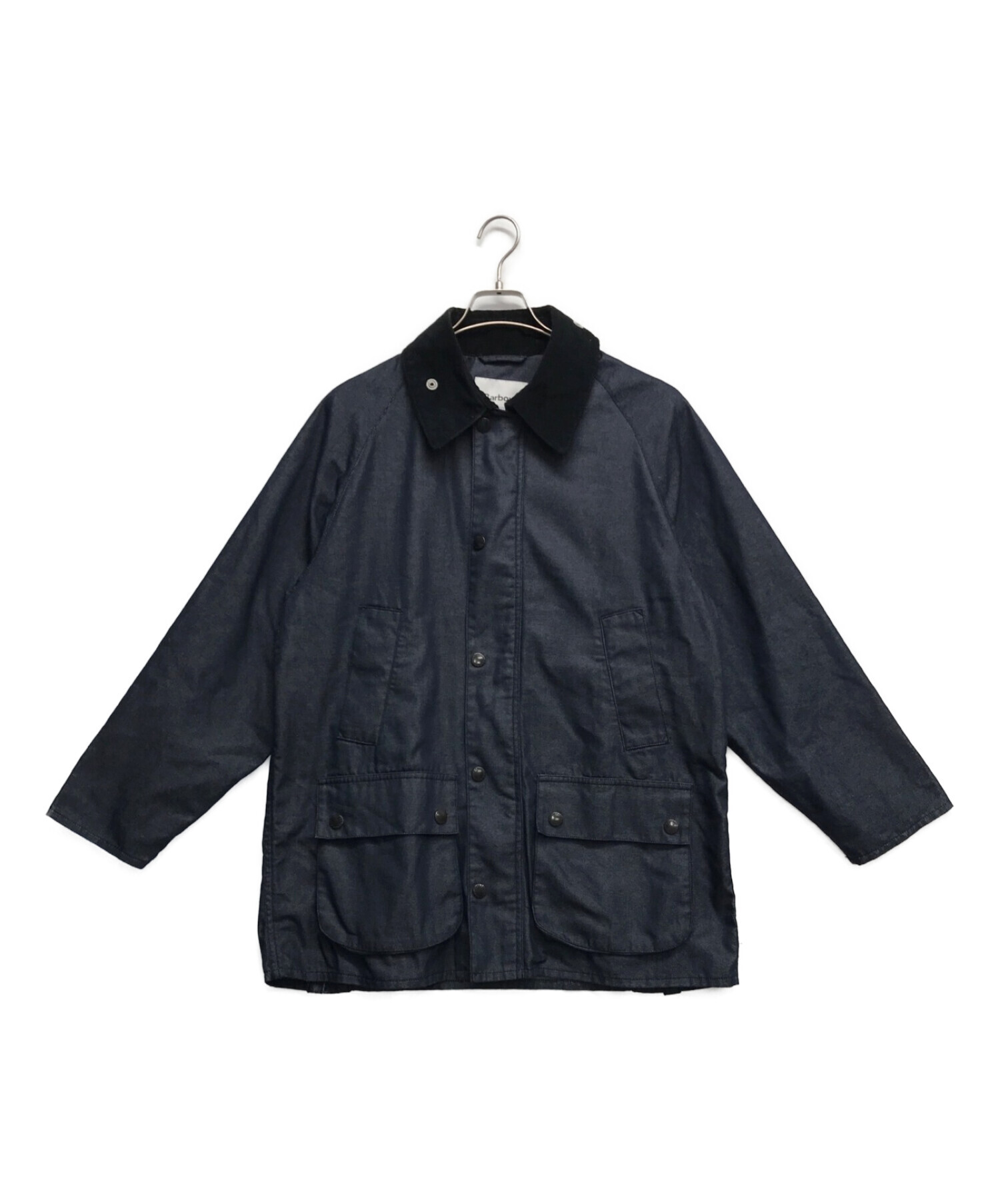 出品者の身長体重着用画像Barbour ノンオイル ジャケットnavy