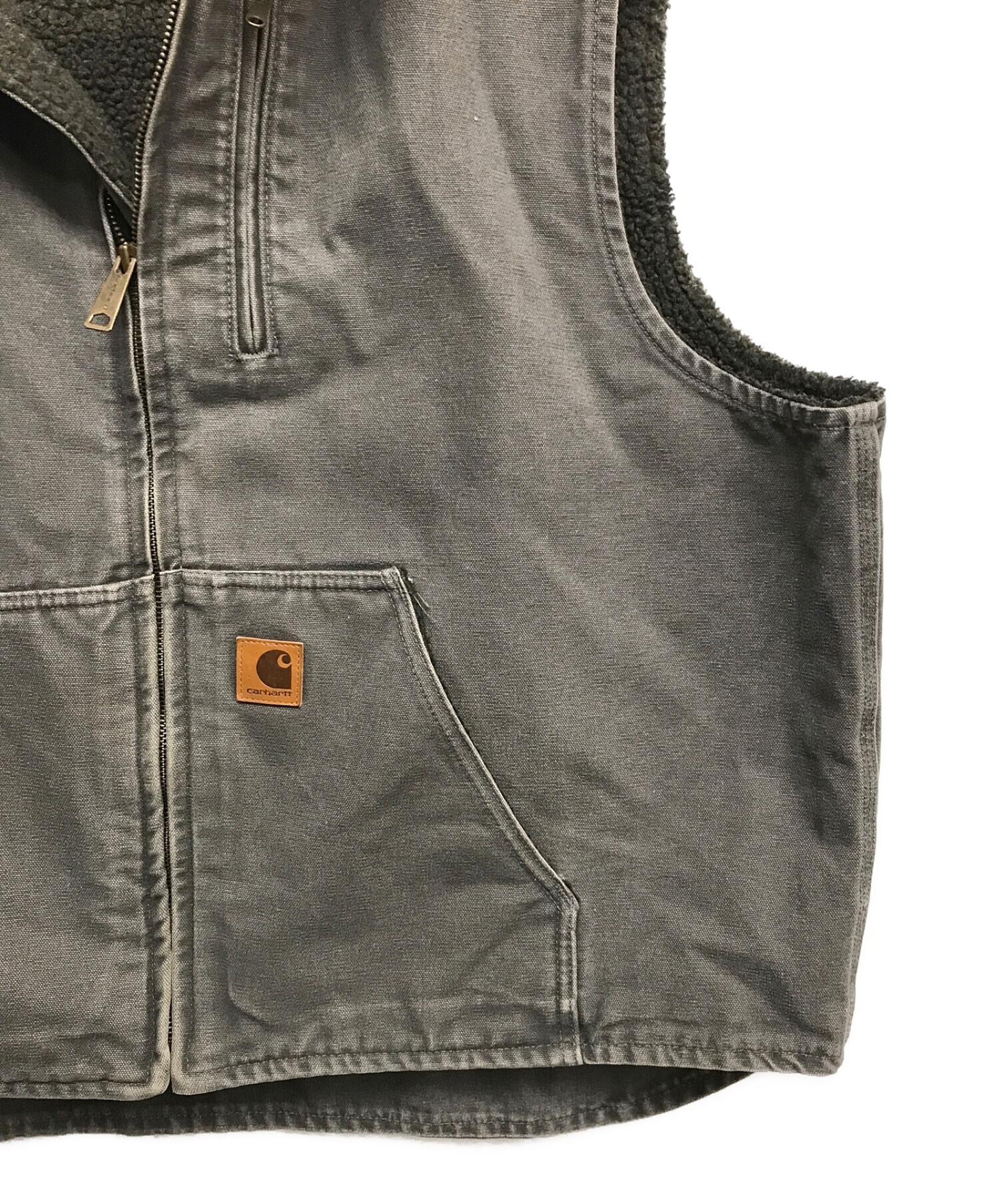 中古・古着通販】CarHartt (カーハート) ダックベスト グレー サイズ 