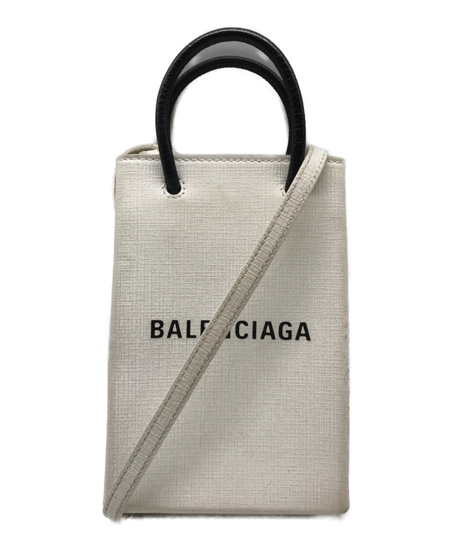 中古・古着通販】BALENCIAGA (バレンシアガ) フォンフォルダーバッグ ホワイト｜ブランド・古着通販 トレファク公式【TREFAC  FASHION】スマホサイト