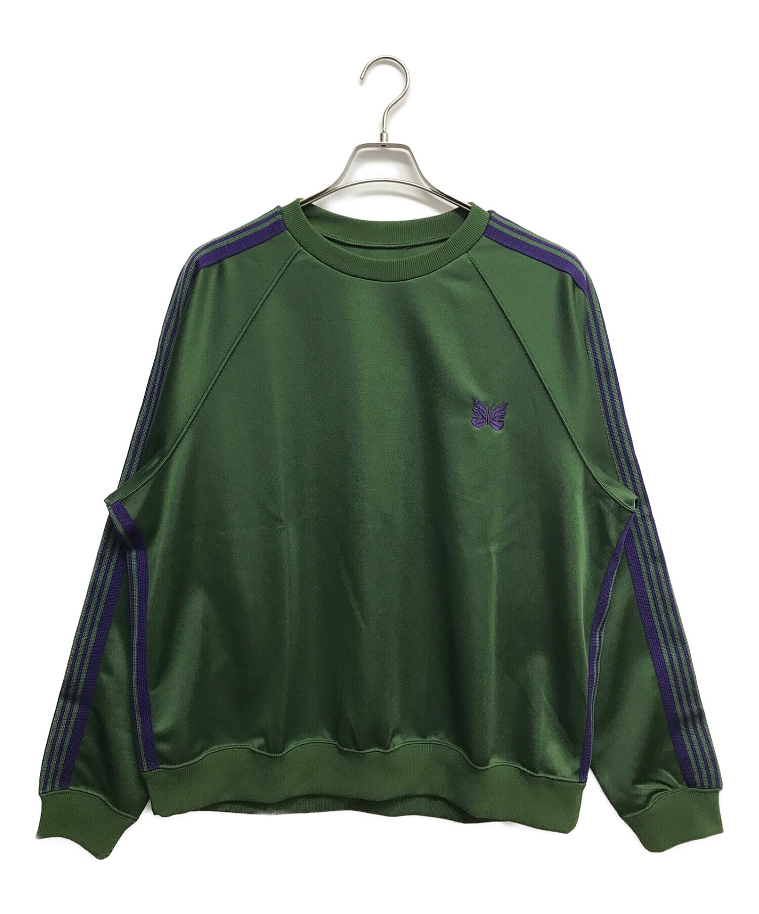 中古・古着通販】Needles (ニードルズ) Track Crew Neck Shirt グリーン サイズ:L｜ブランド・古着通販  トレファク公式【TREFAC FASHION】スマホサイト