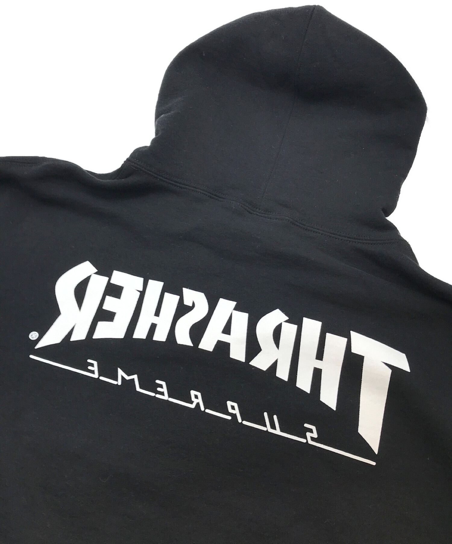 Supreme (シュプリーム) THRASHER (スラッシャー) Skate and Destroy Hooded Sweatshirt ブラック  サイズ:L
